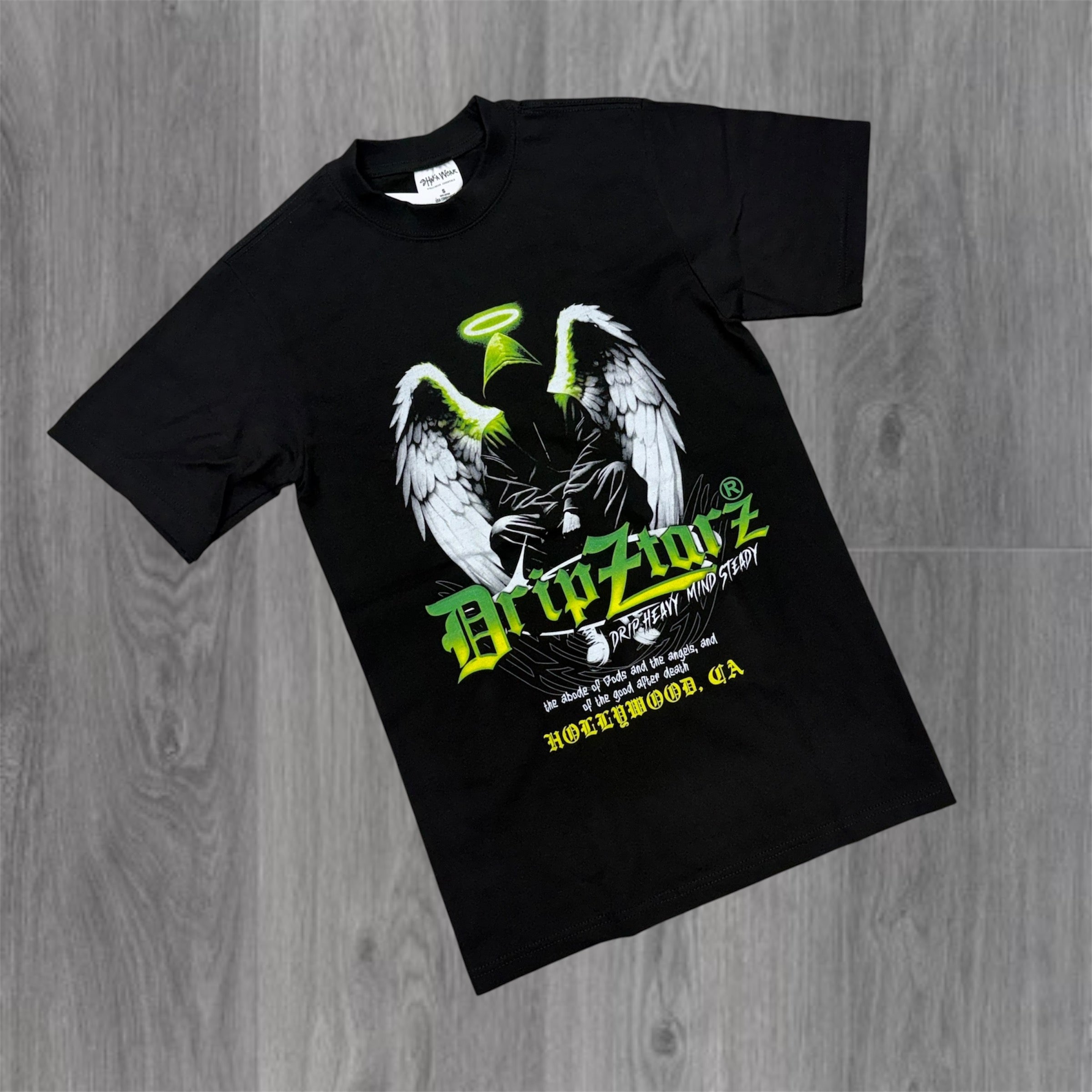 DRIPSTAR - Fallen Angel Tee - Black F136