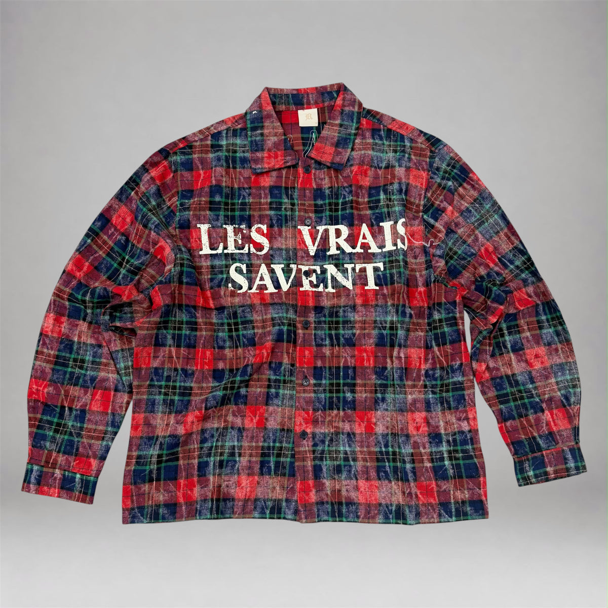R - Flannel L/S Shirt - Red - 762