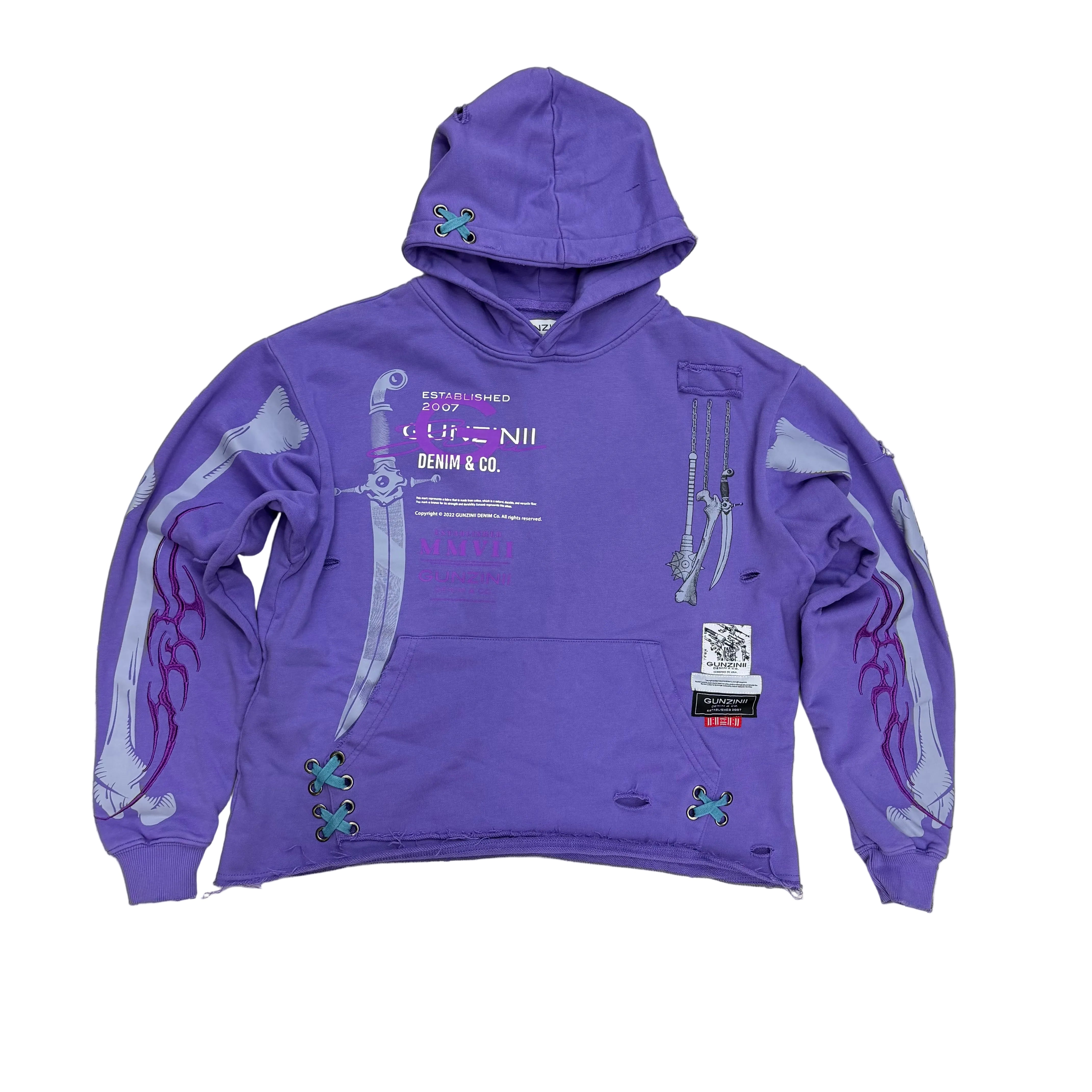 Gunzini - WEAPONS Hoodie - Lt.Purple - Gz879