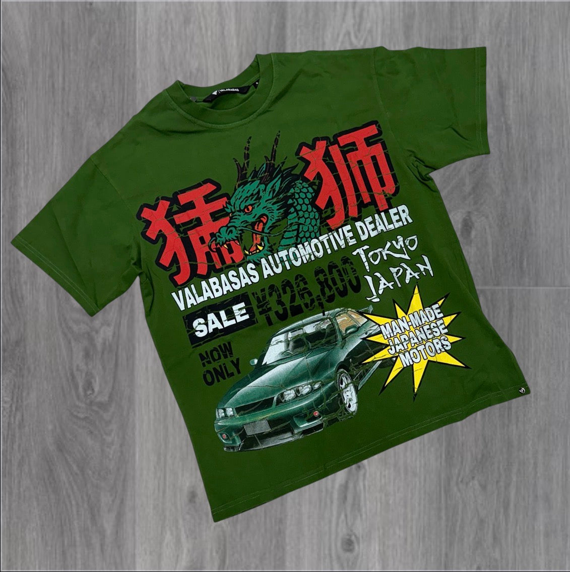Valabasas - Japanese Motors Tee - Green 1102