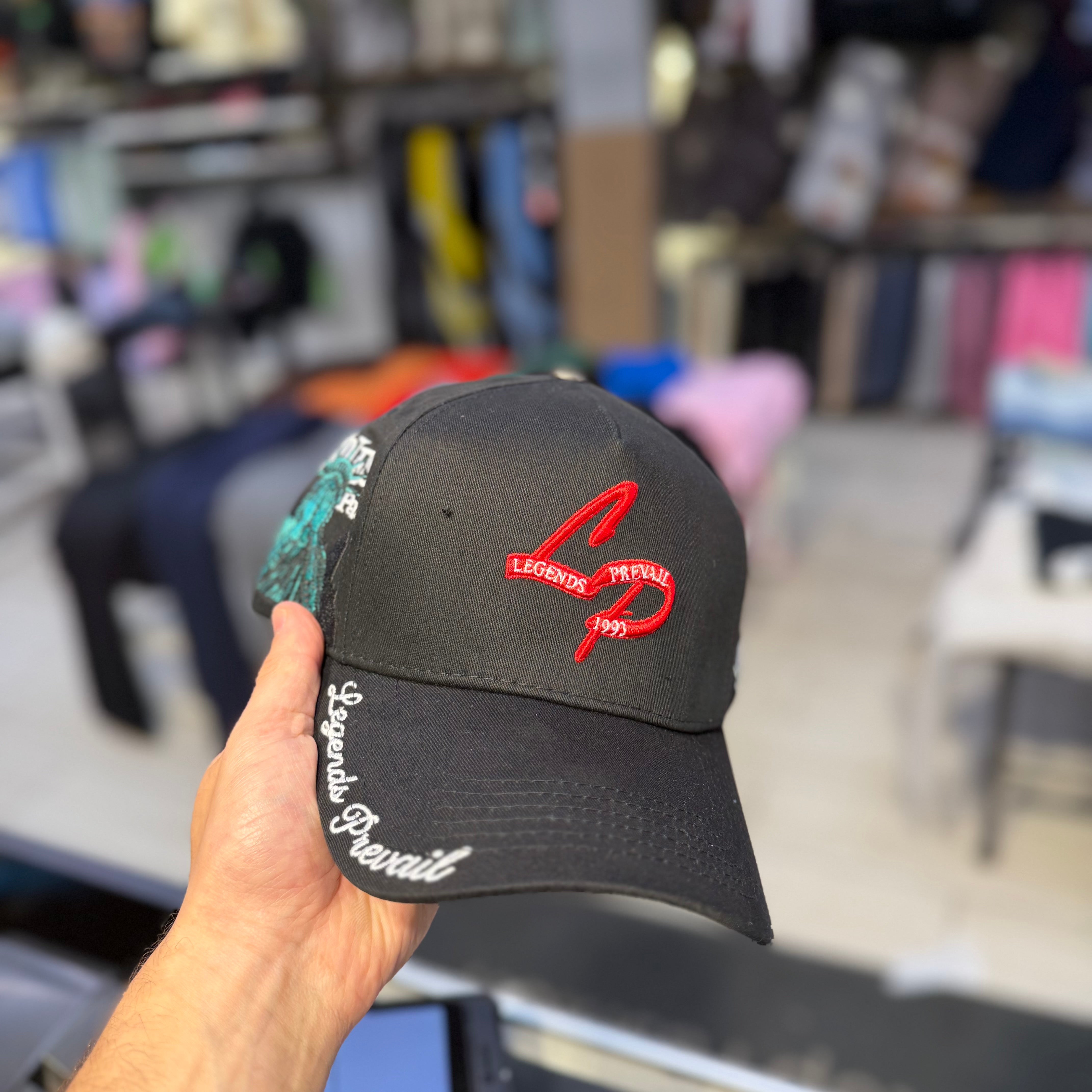 Prevail - LP Liberty Trucker Hat - Black/Red