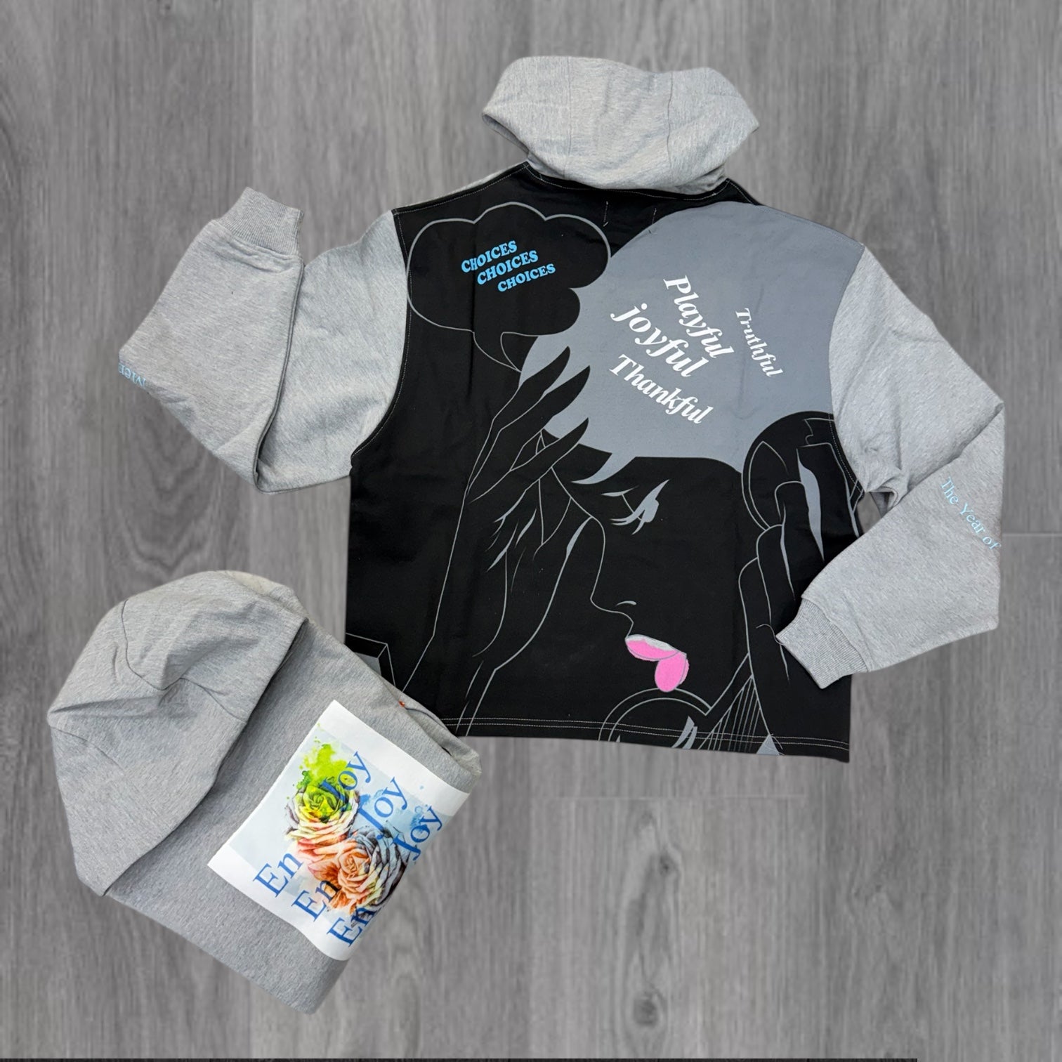 Apprv- pull over hoodie - Grey - Ap54h