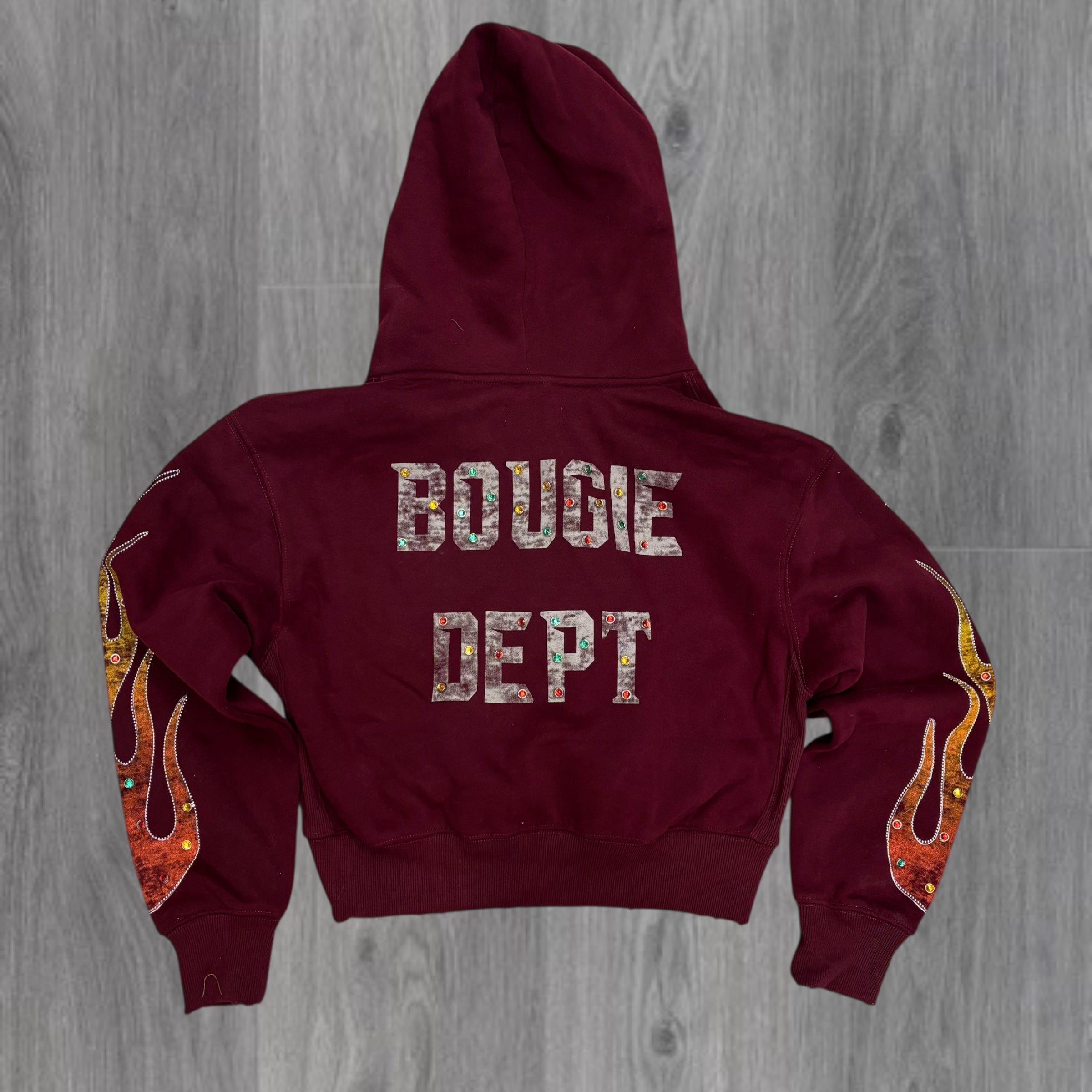 BOUGIE - Women Flare Sweatsuit - MAROON