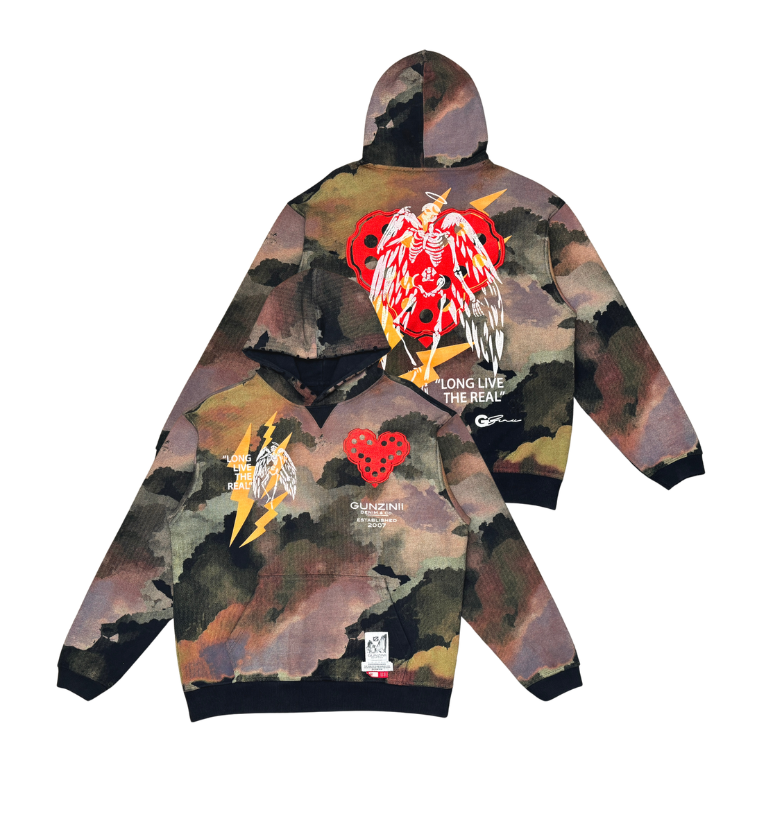 Gunzinii - Long Live Hoodie - Black - GZ585