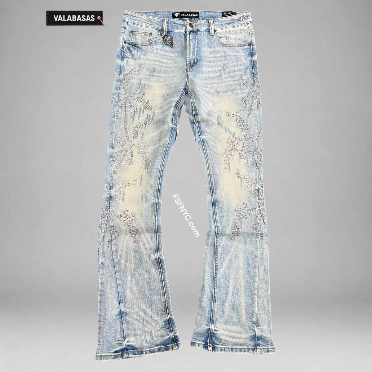 Valabasas - Oakmont Stacked Jeans - Light Blue Wash - 1142