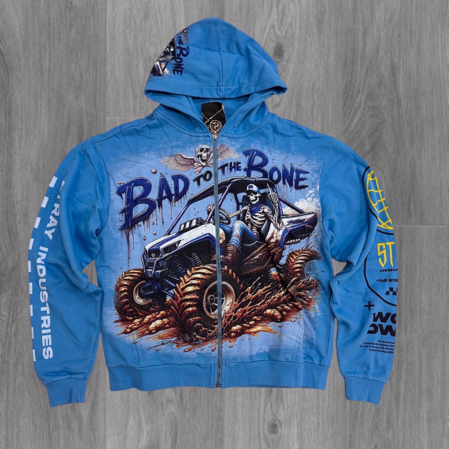 Stray - ATV Zip Up Hoodie - Blue Wave - 1547