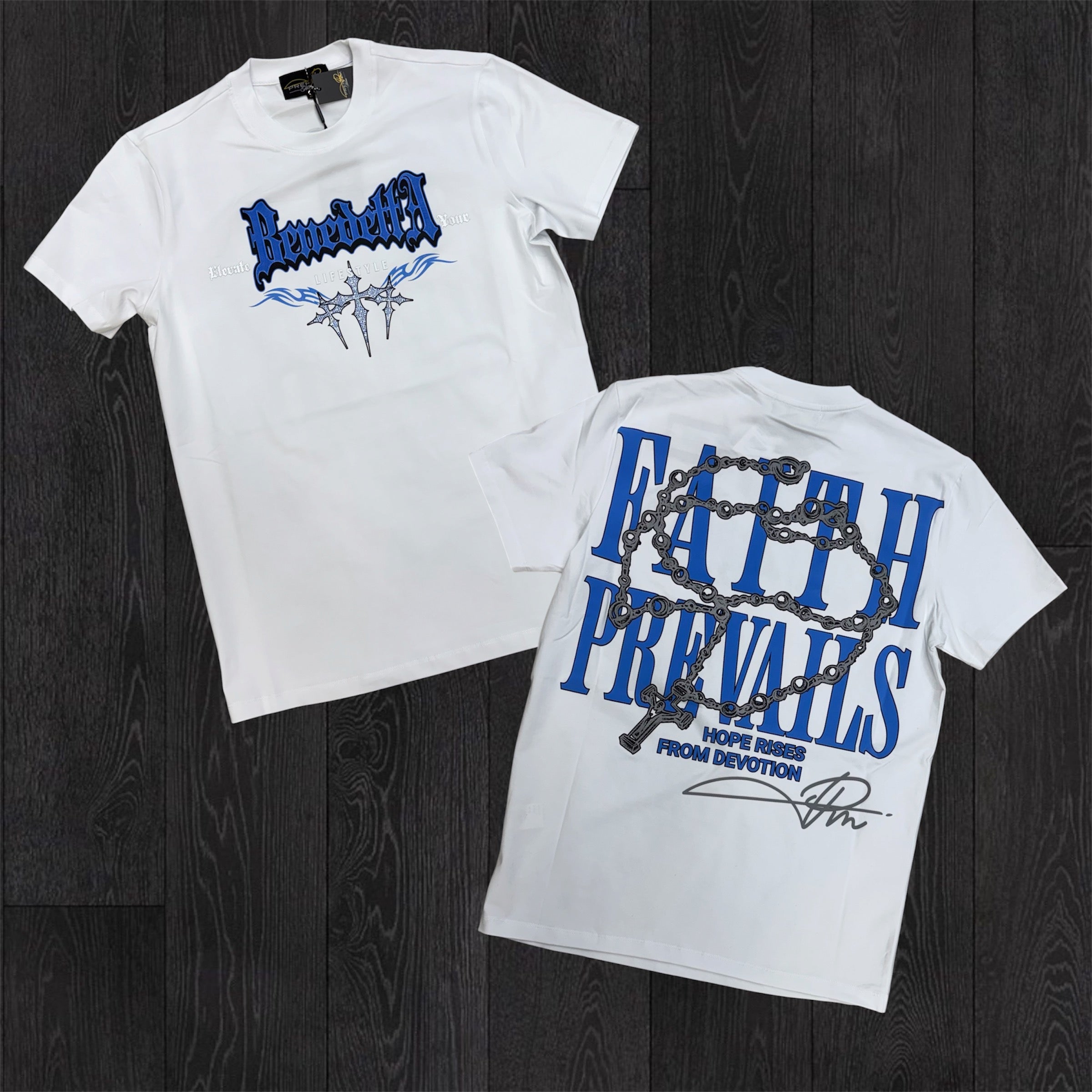 Milano - Faith Prevail Tee - White 106