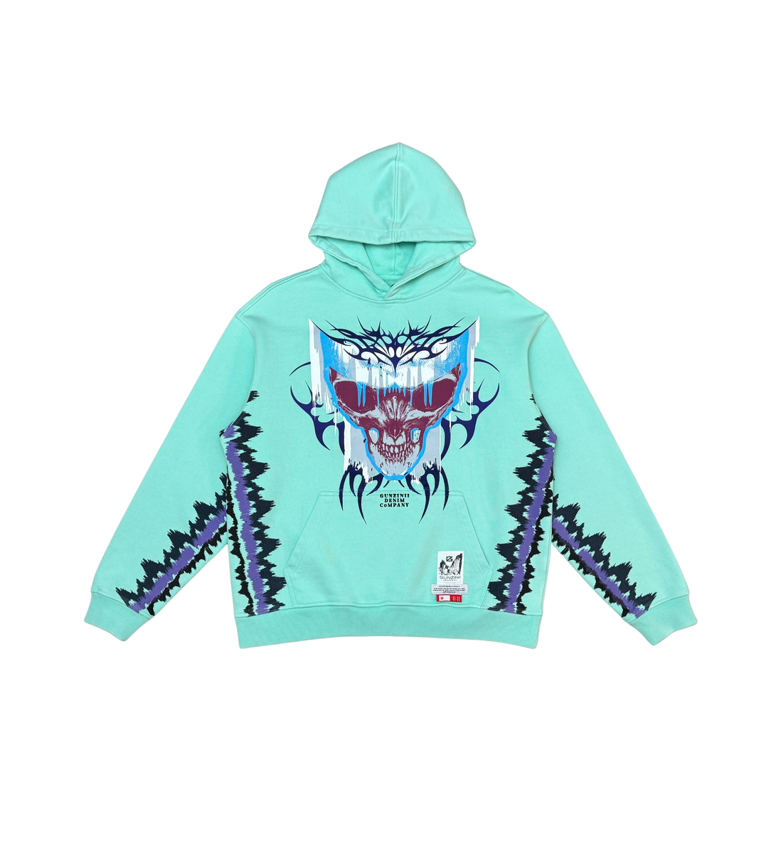 Gunzinii - Multi Graphic Hoodie - Mint - GZ576