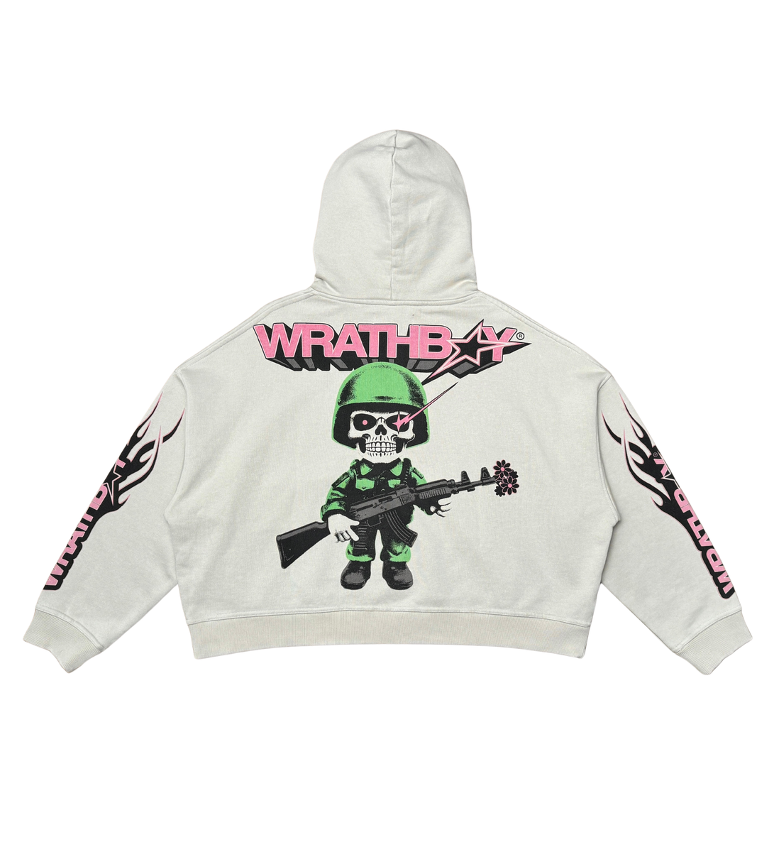 WRATHBOY - World At War Hoodie - Cement - 084