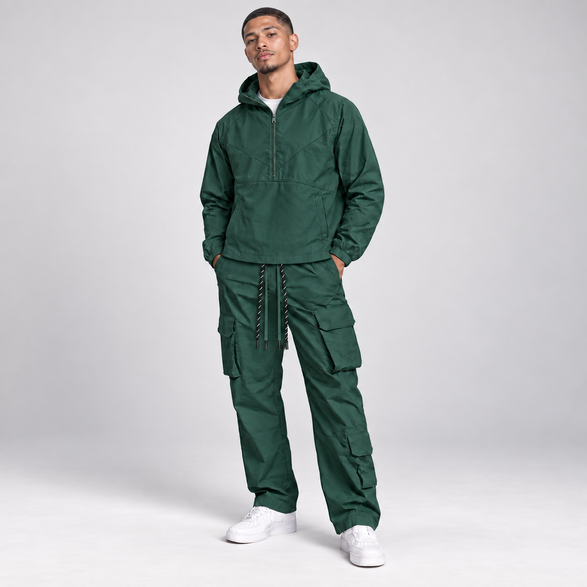 Baruda - windbreaker Anorak Set - H.Green - 802