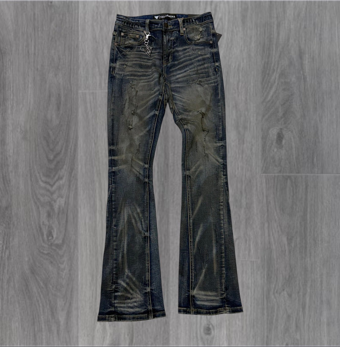 Valabasas - outlawed Stacked Denim - Dirty Dark Blue - 1099
