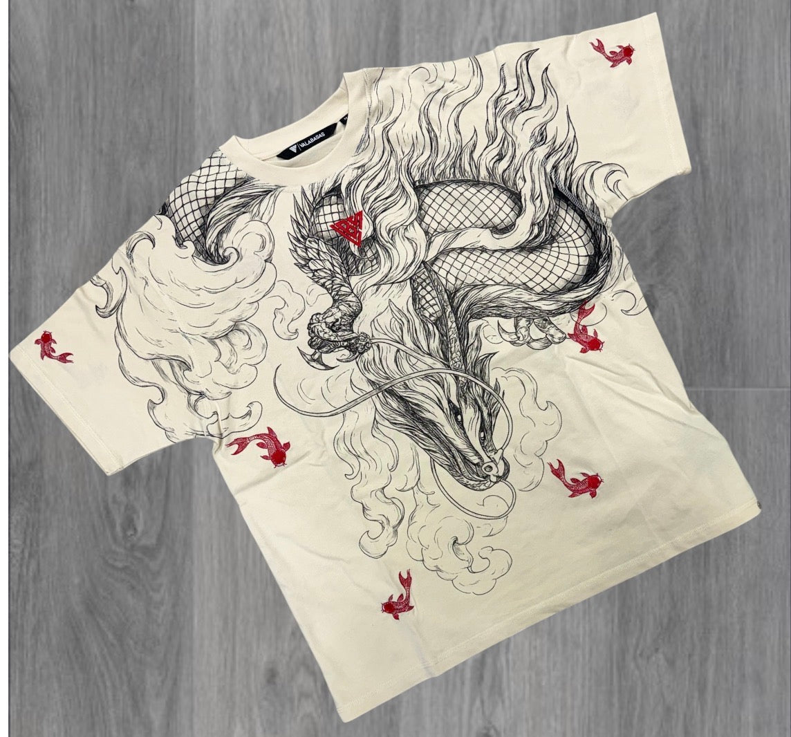 Valabasas - Mythic Flow T-shirt - Beige - 1098