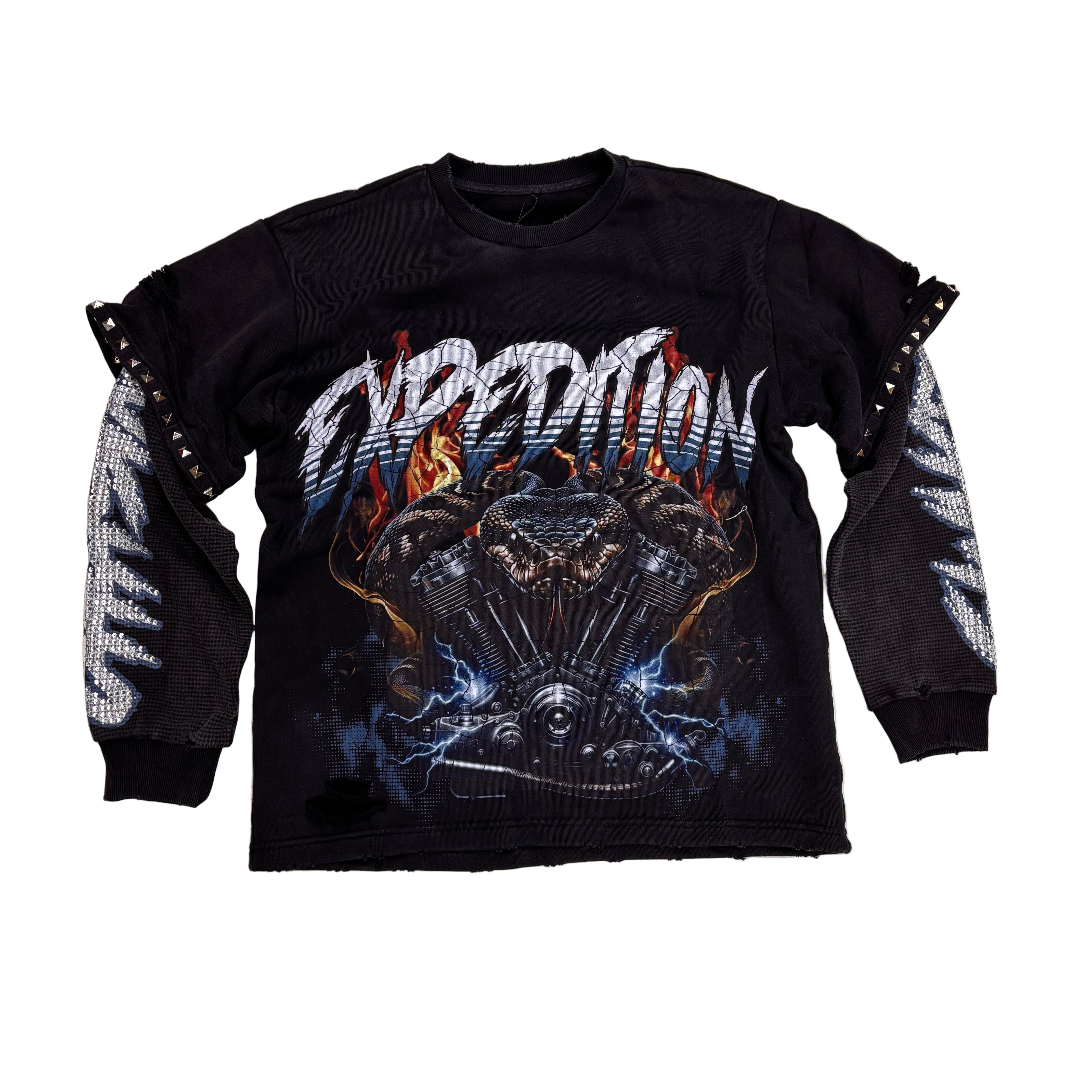 MILANO - VIPER Long Sleeve Tee - CHRCL WASH - 10425