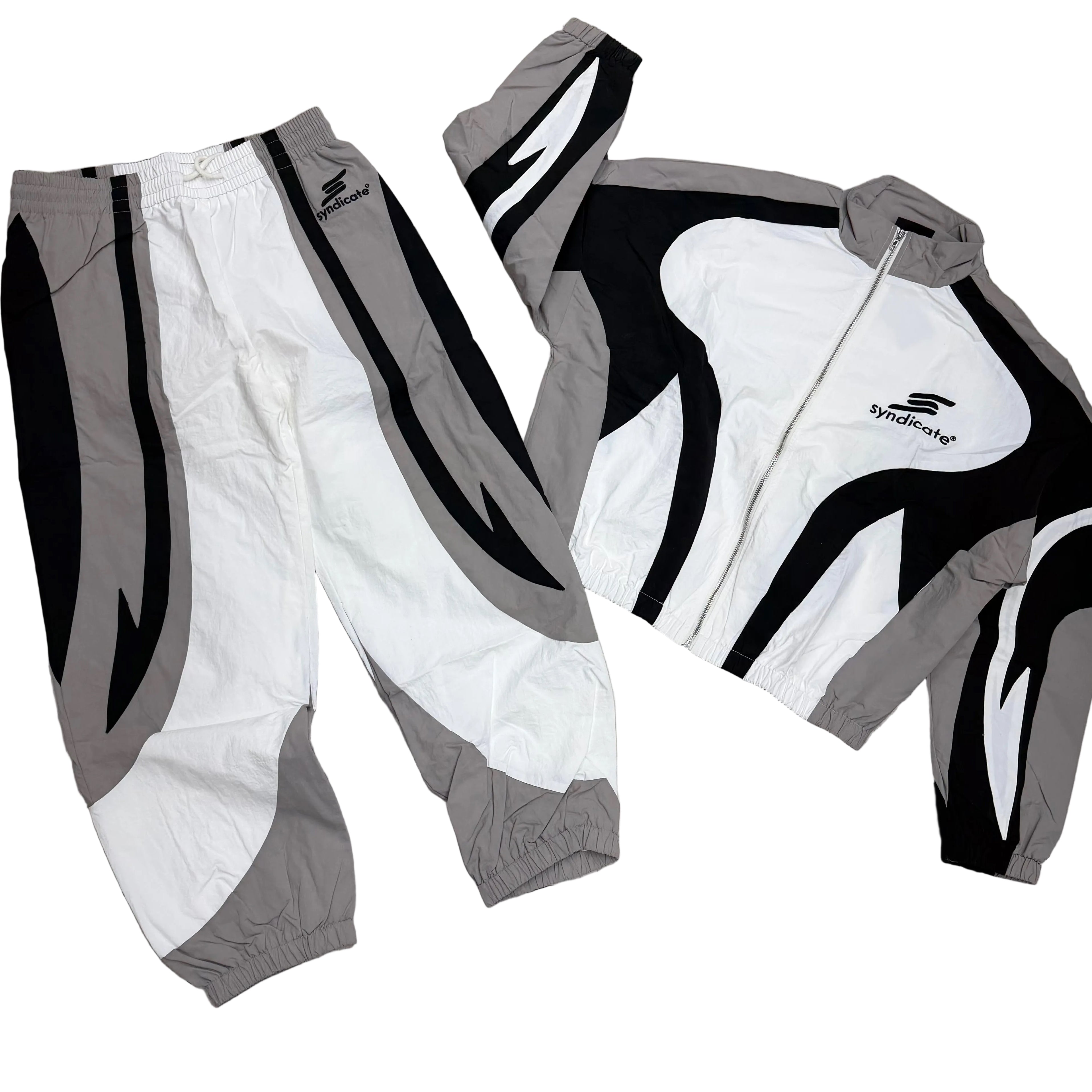 SYN - Parachute Flight Nylon Set - White / Grey