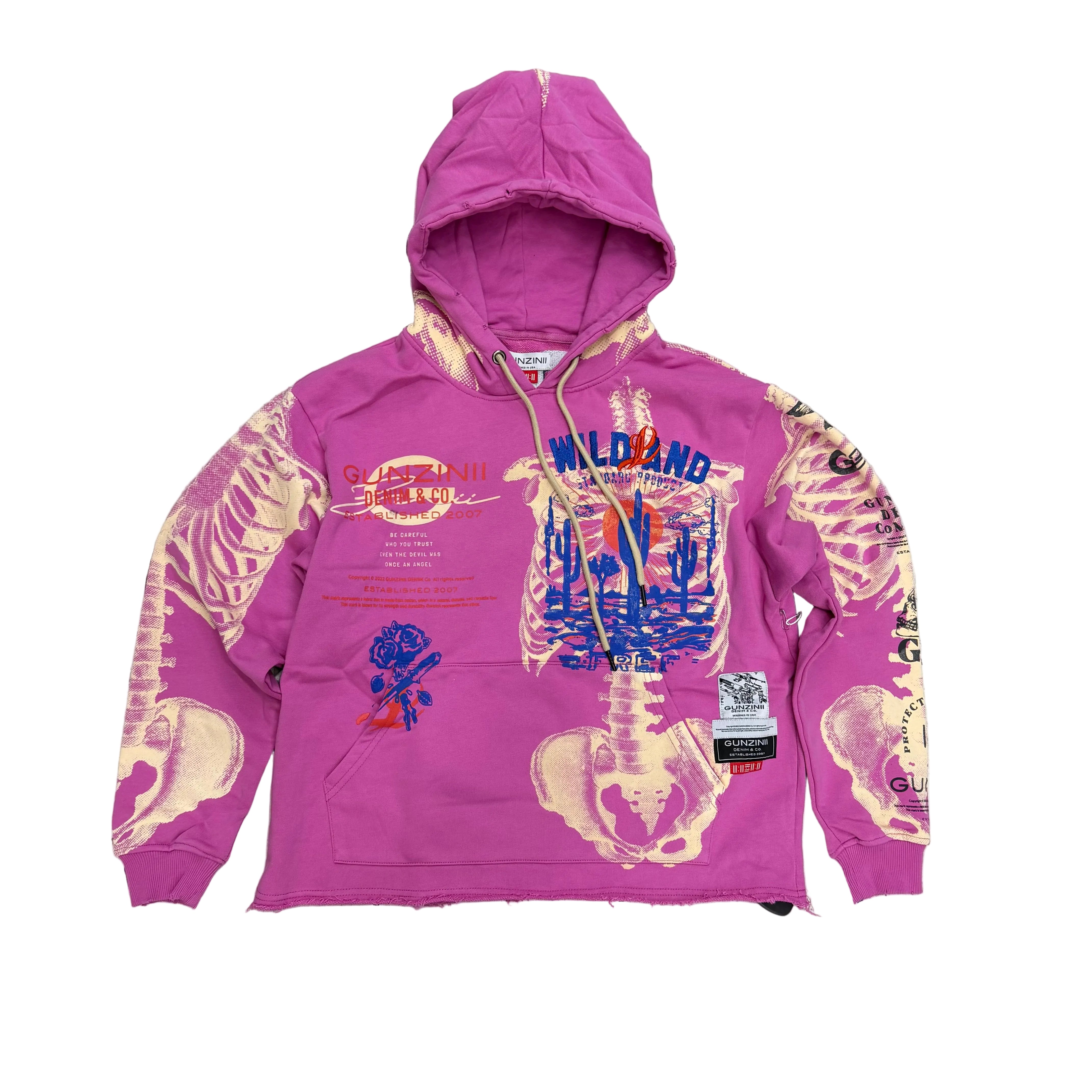 Gunzini - WILD Hoodie - PINK - Gz859