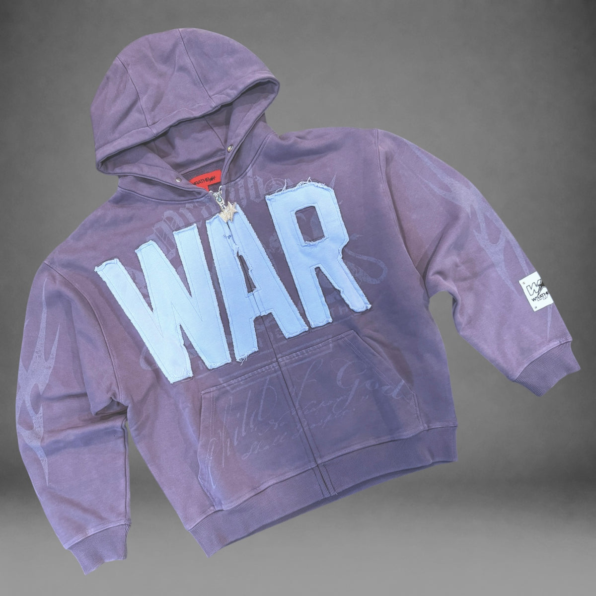 WrathBoy - Hard To Kill Zip Hoodie - Purple - 618