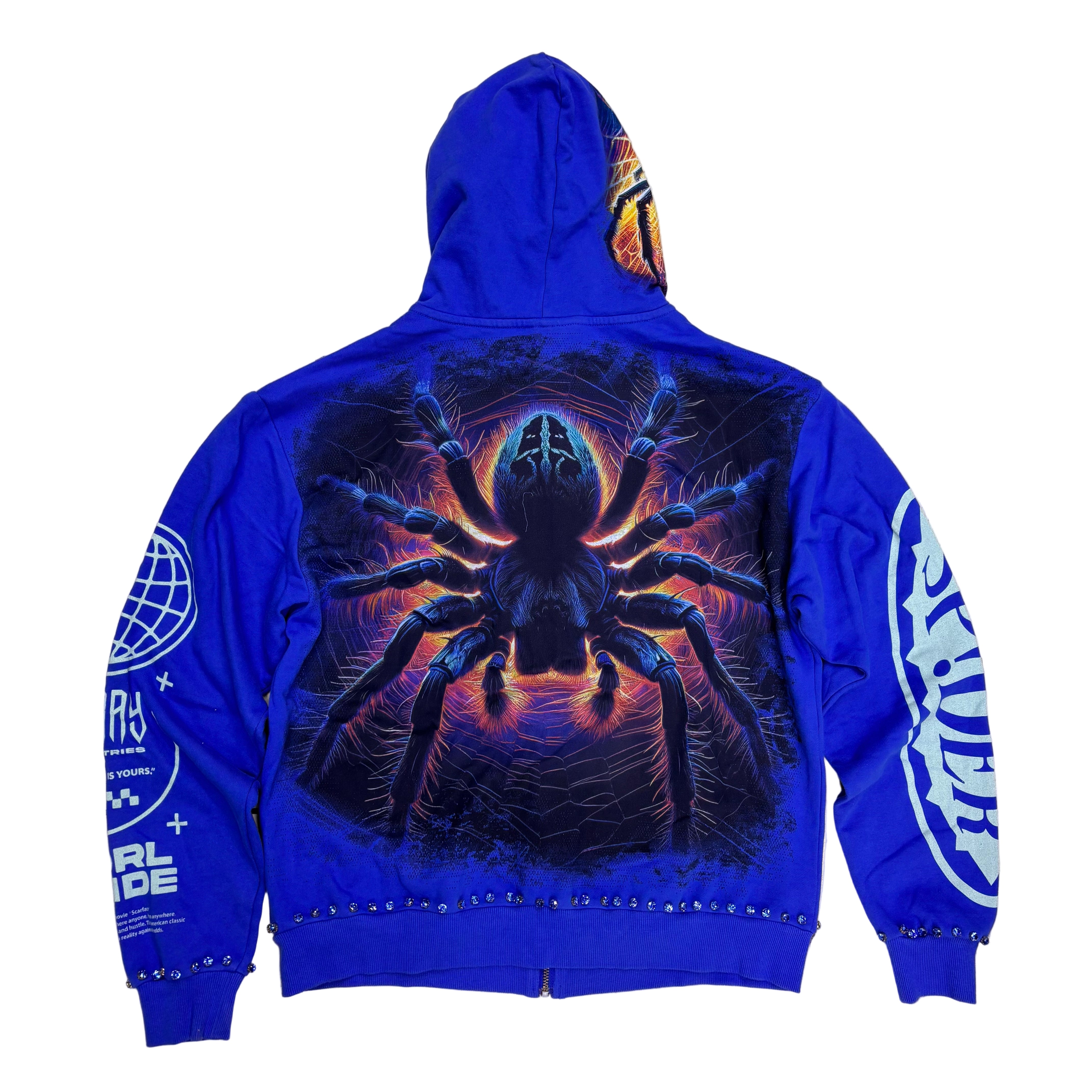 Stray - WEB Zip Up Hoodie - ROYAL - 1546