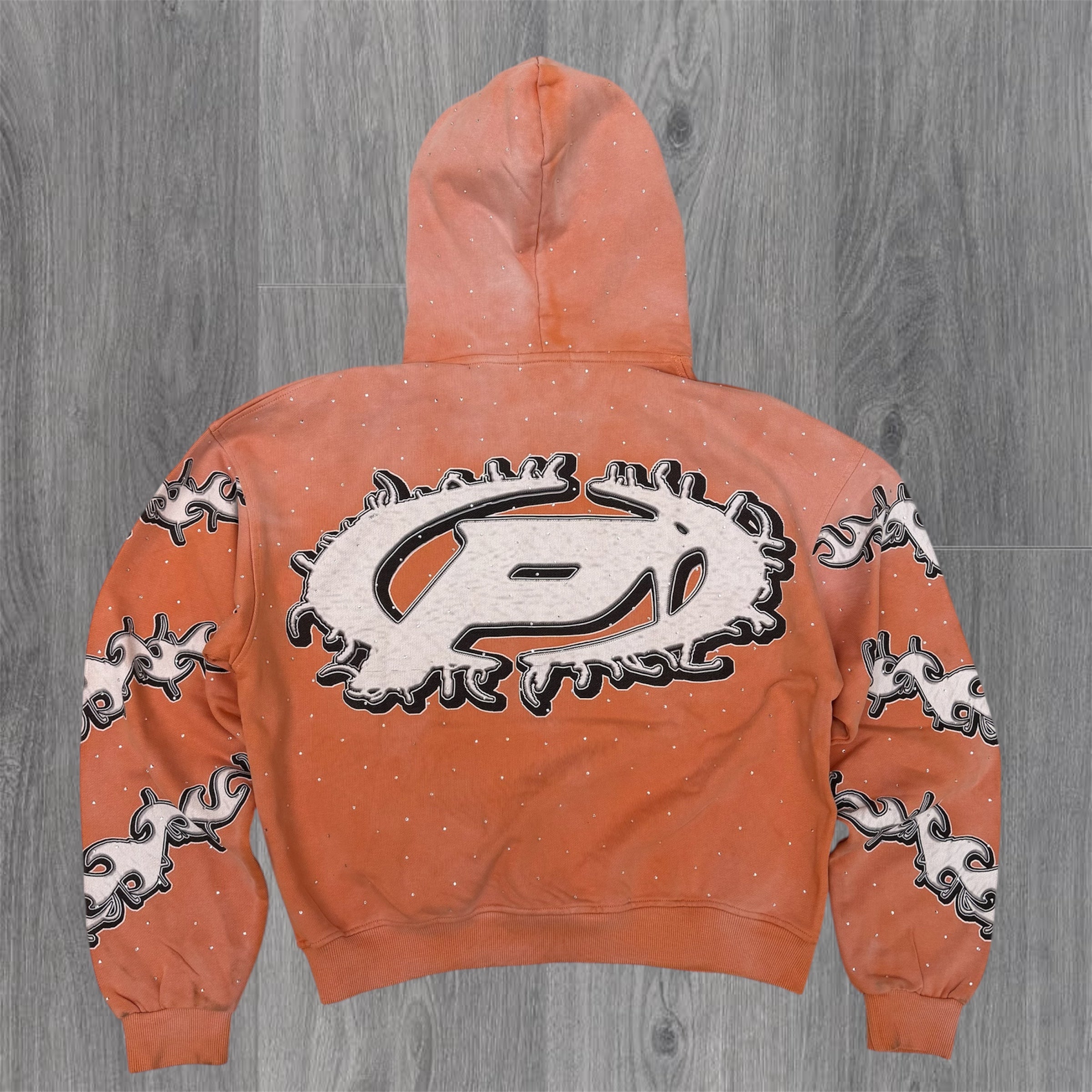 Prestige - Flames Hoodie - Orange (Runs small, Go up 1 size)