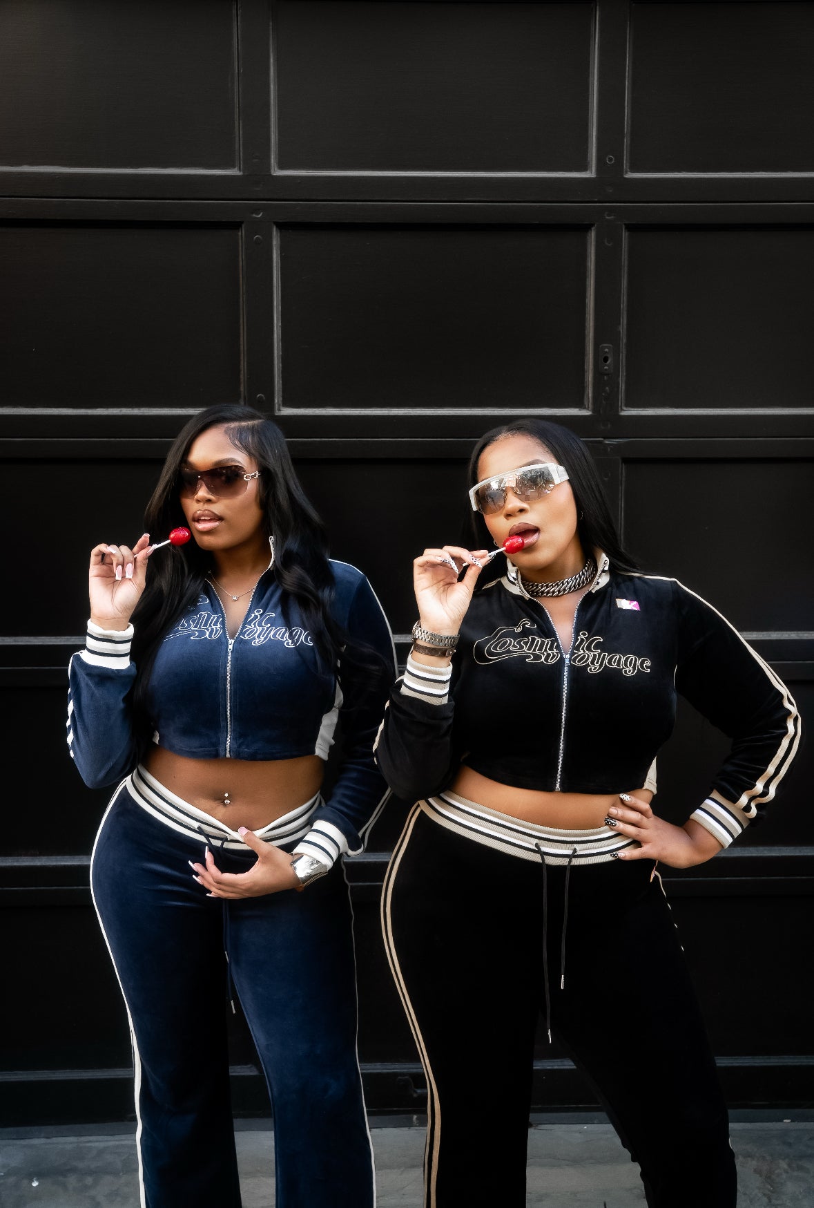 COSMIC - Velour Women set - BLK