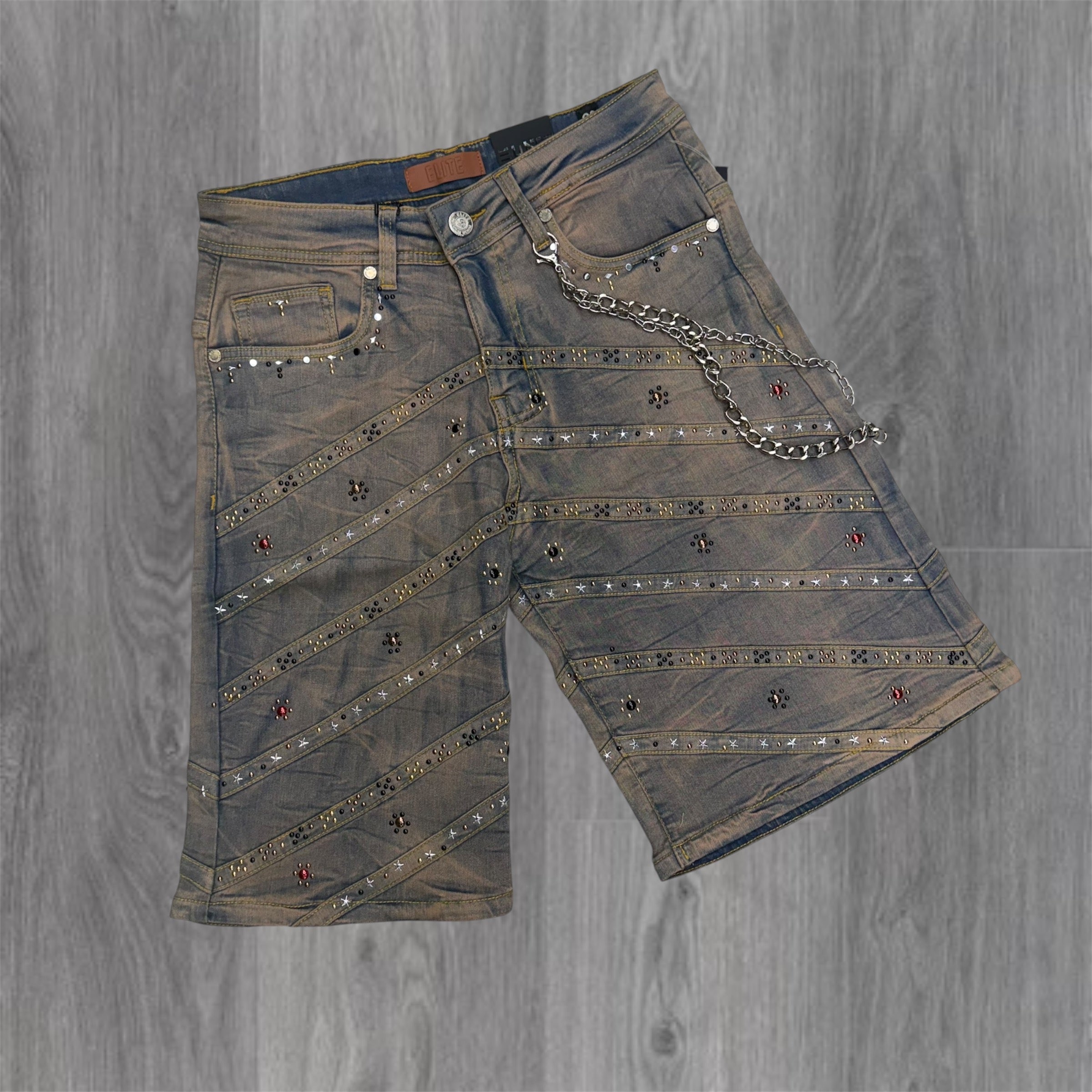 Elite - Pyramids Denim Shorts - Vintage wash 19487