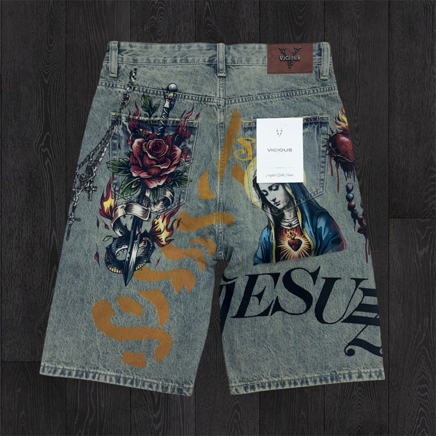 Vicious - Goodness Denim shorts - tnt Blue- vc1206