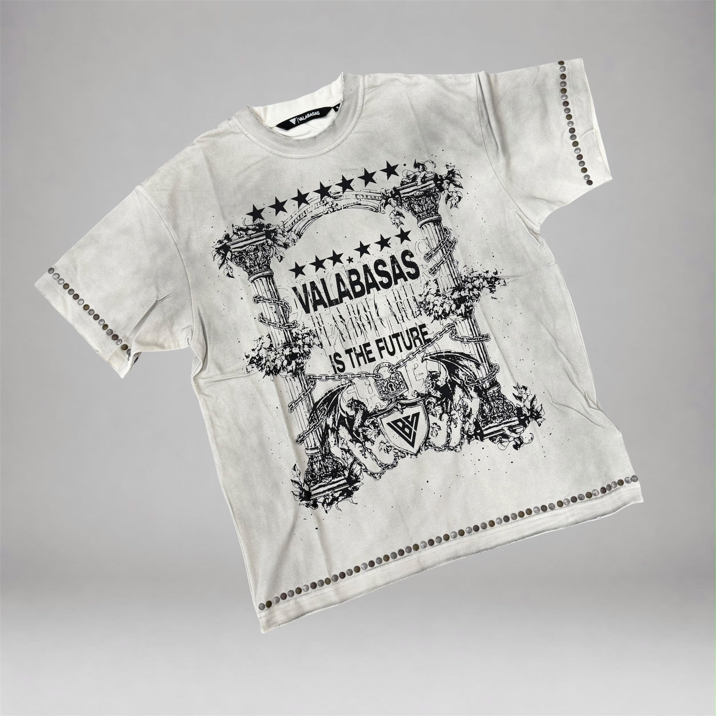 Valabasas - Parchment Tee - Vintage Lt Grey 1124