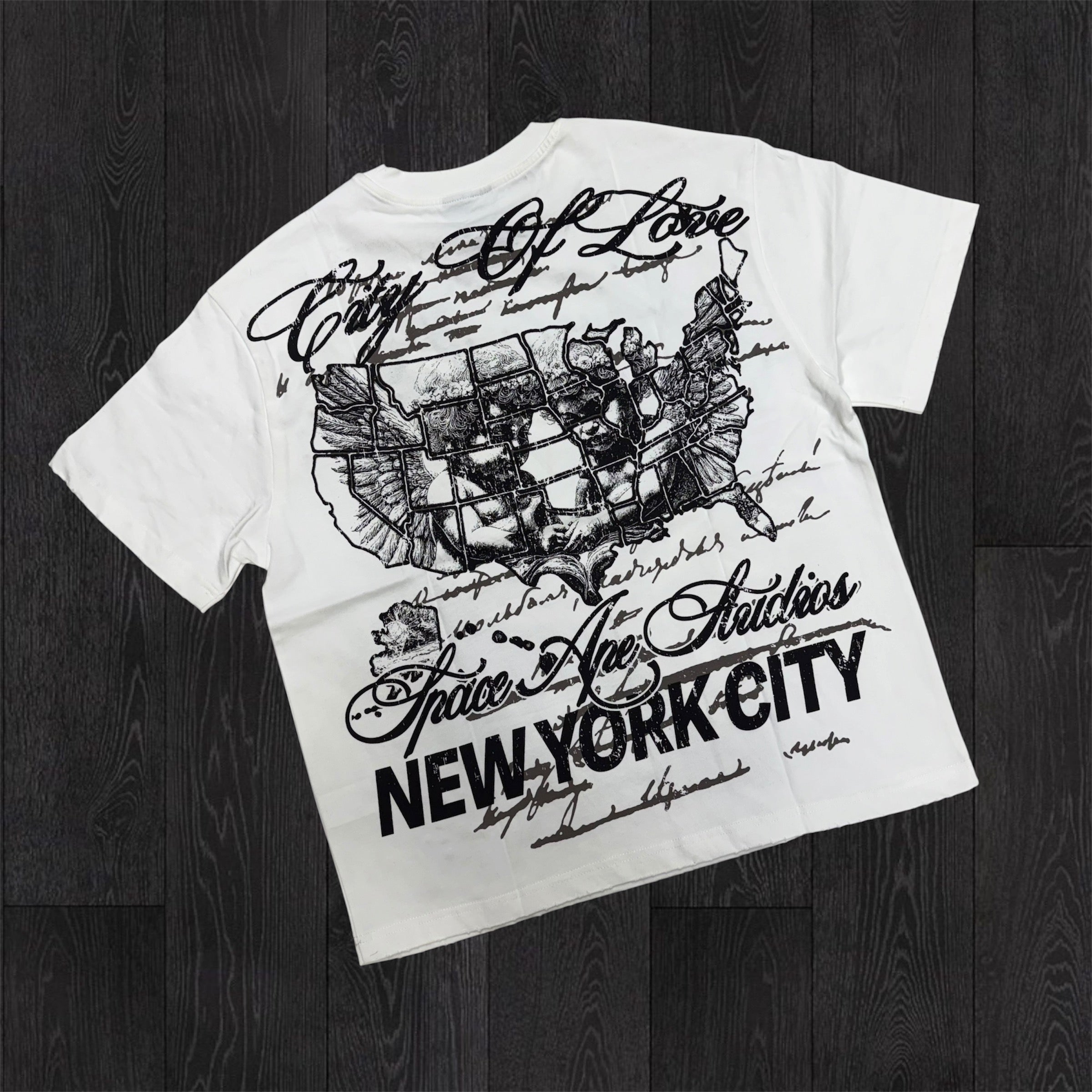Space - Angel NYC T-shirt - White- TS11