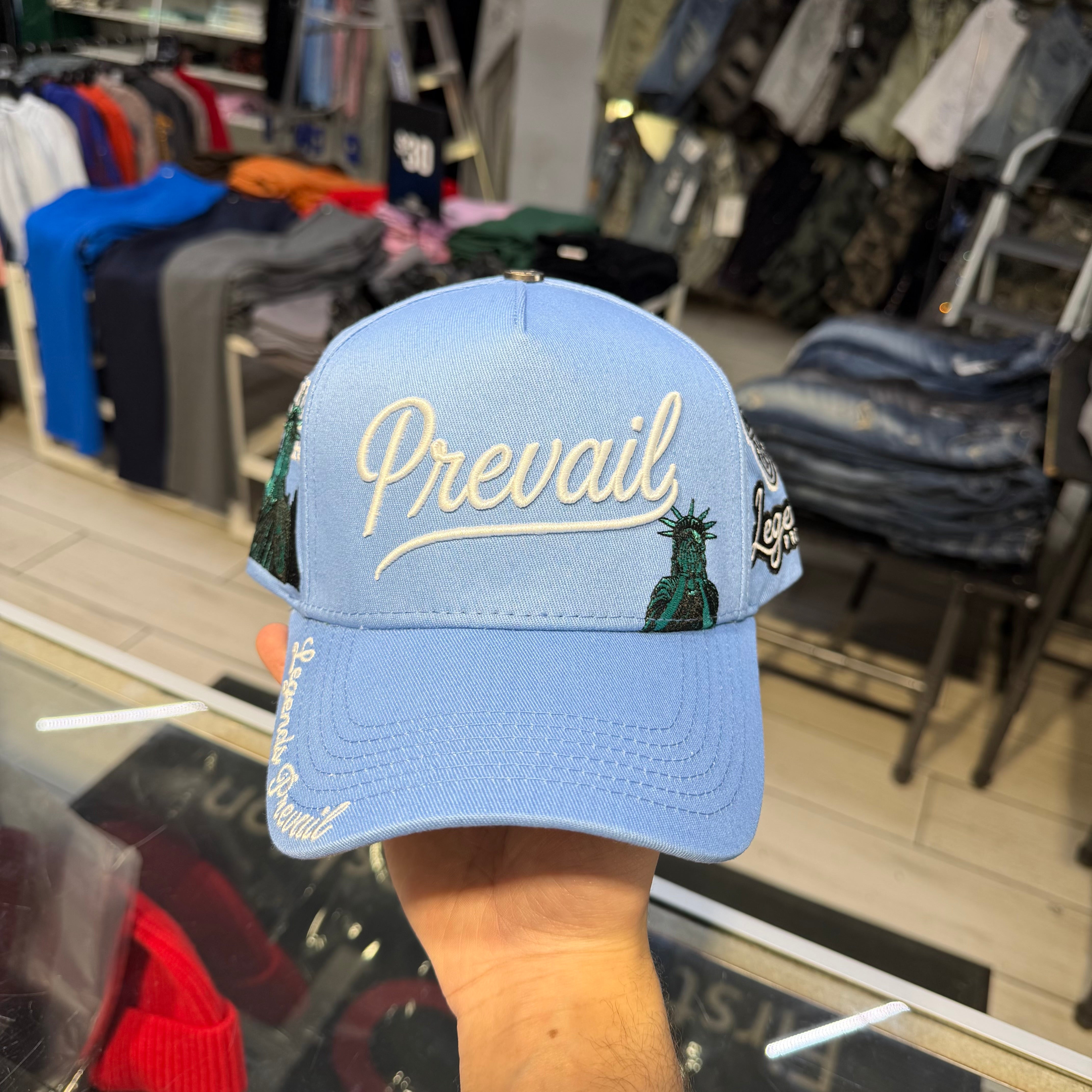 Prevail - Patch Trucker Hat - UNC Blue