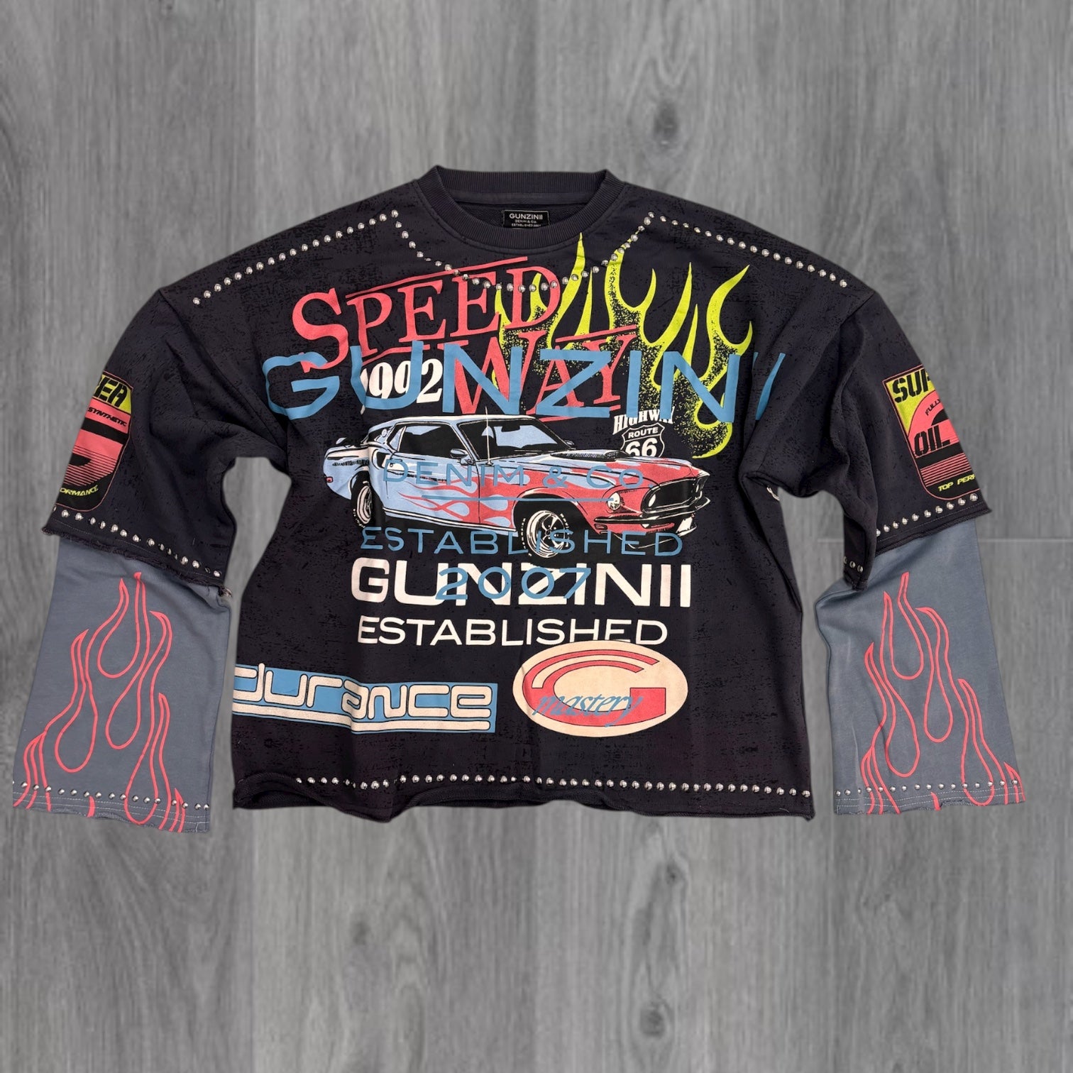 Gunzini - SPEED Crop L/S Tee - Taipe - Gz828