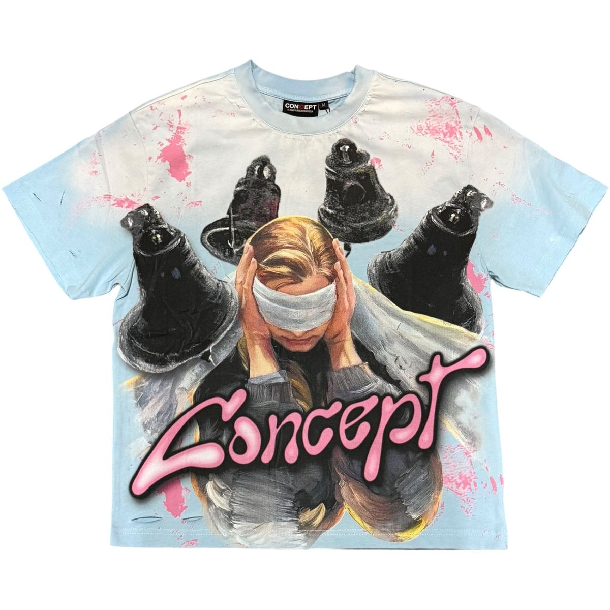 Con - Silence T-shirt - Blue Wash - 16 (2)