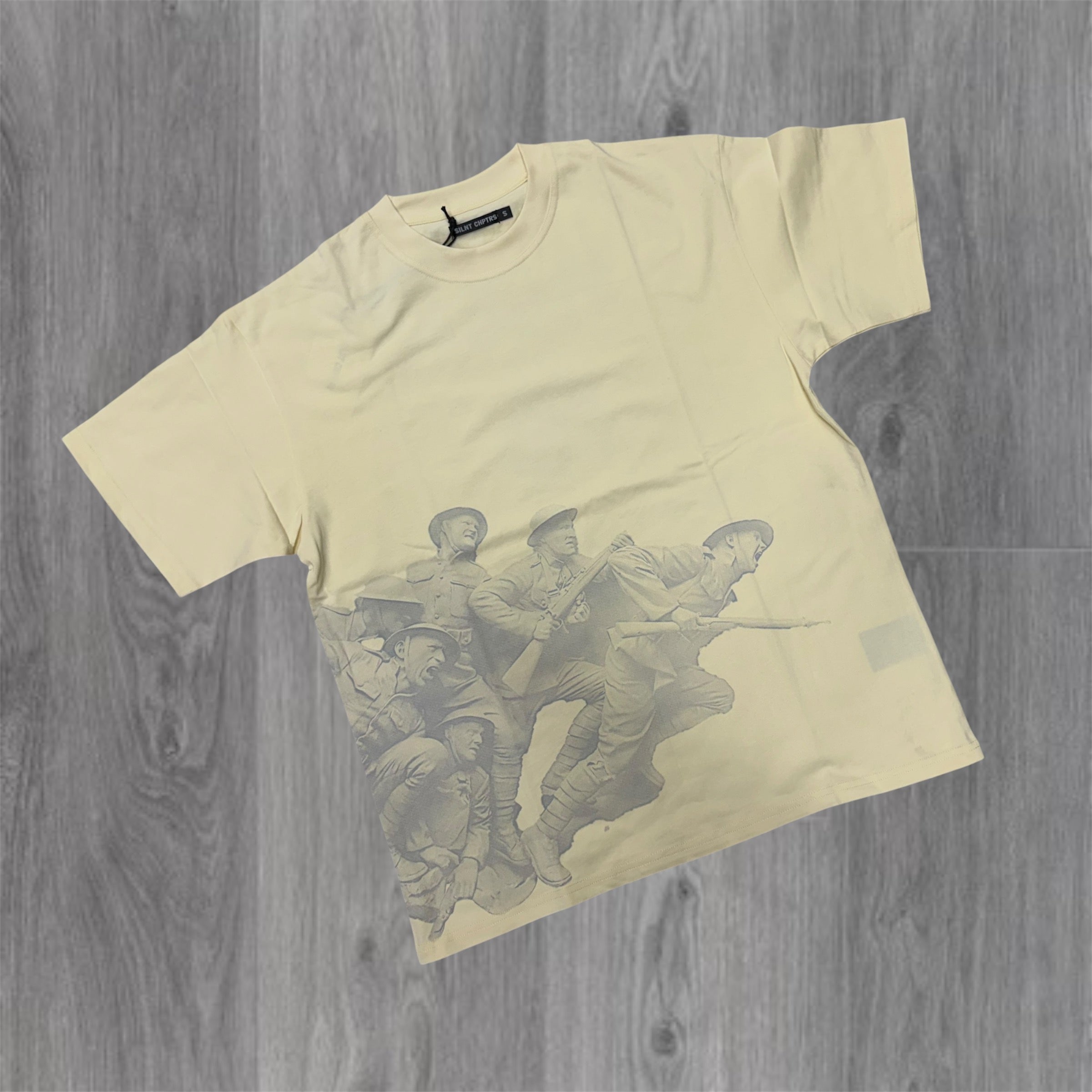 Silnt - War is Hell Tee - Cream 006