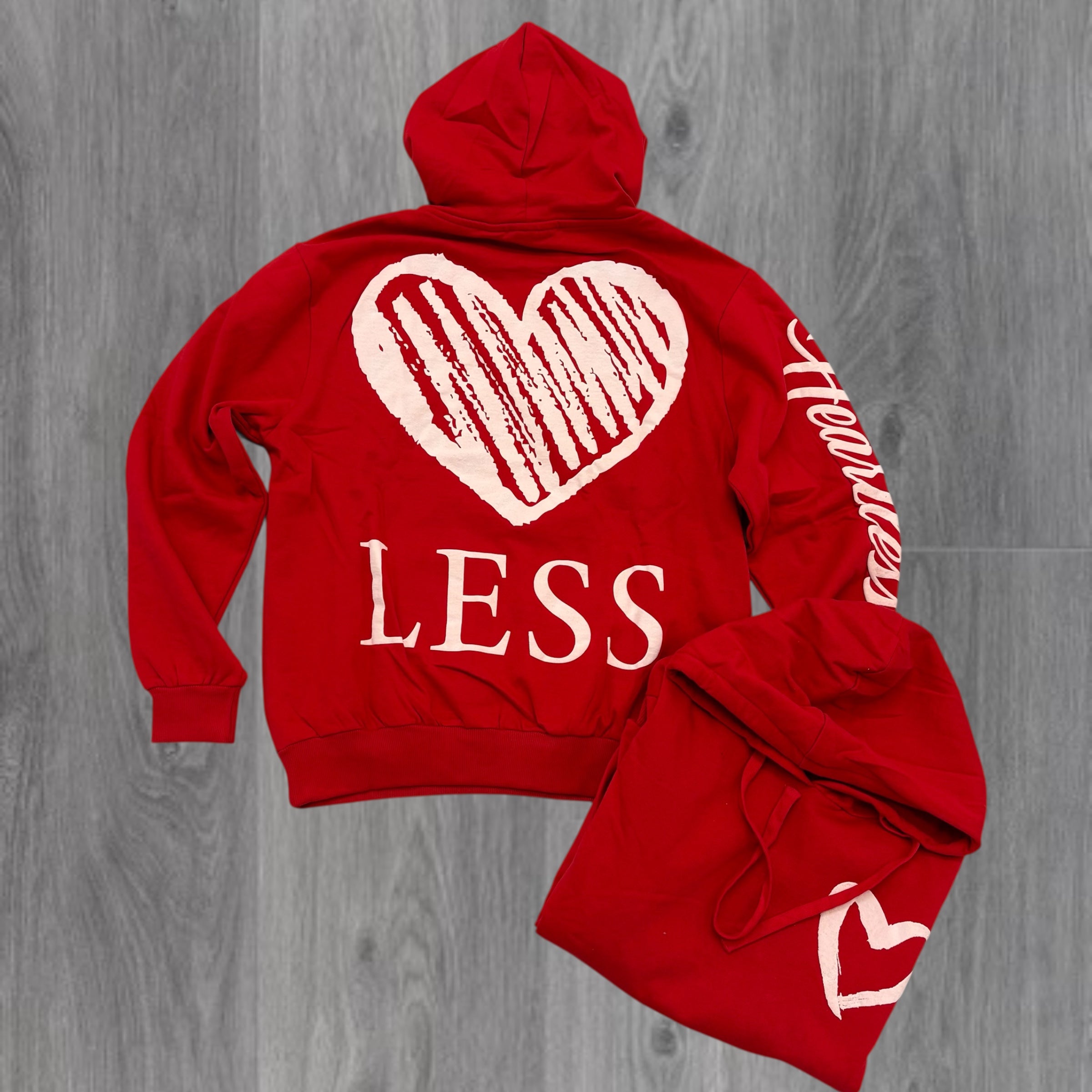 REBEL - HEARTLESS HOODIE - RED - 321