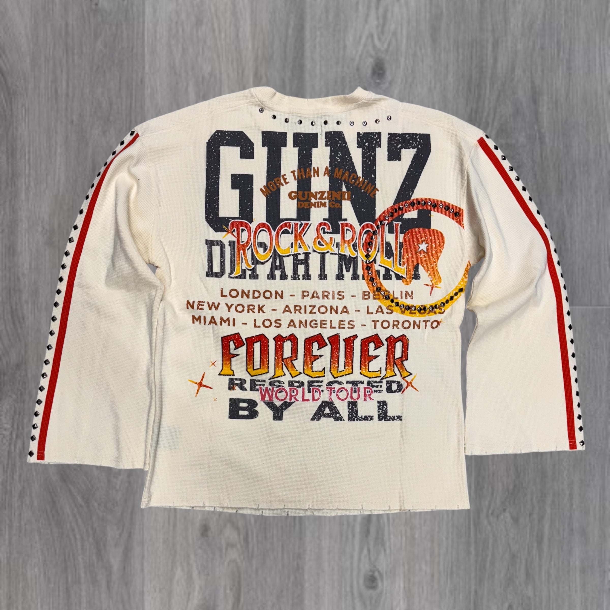 Gunzinii - Thermal ROCKSTAR Crew Neck - Off White - GZ845