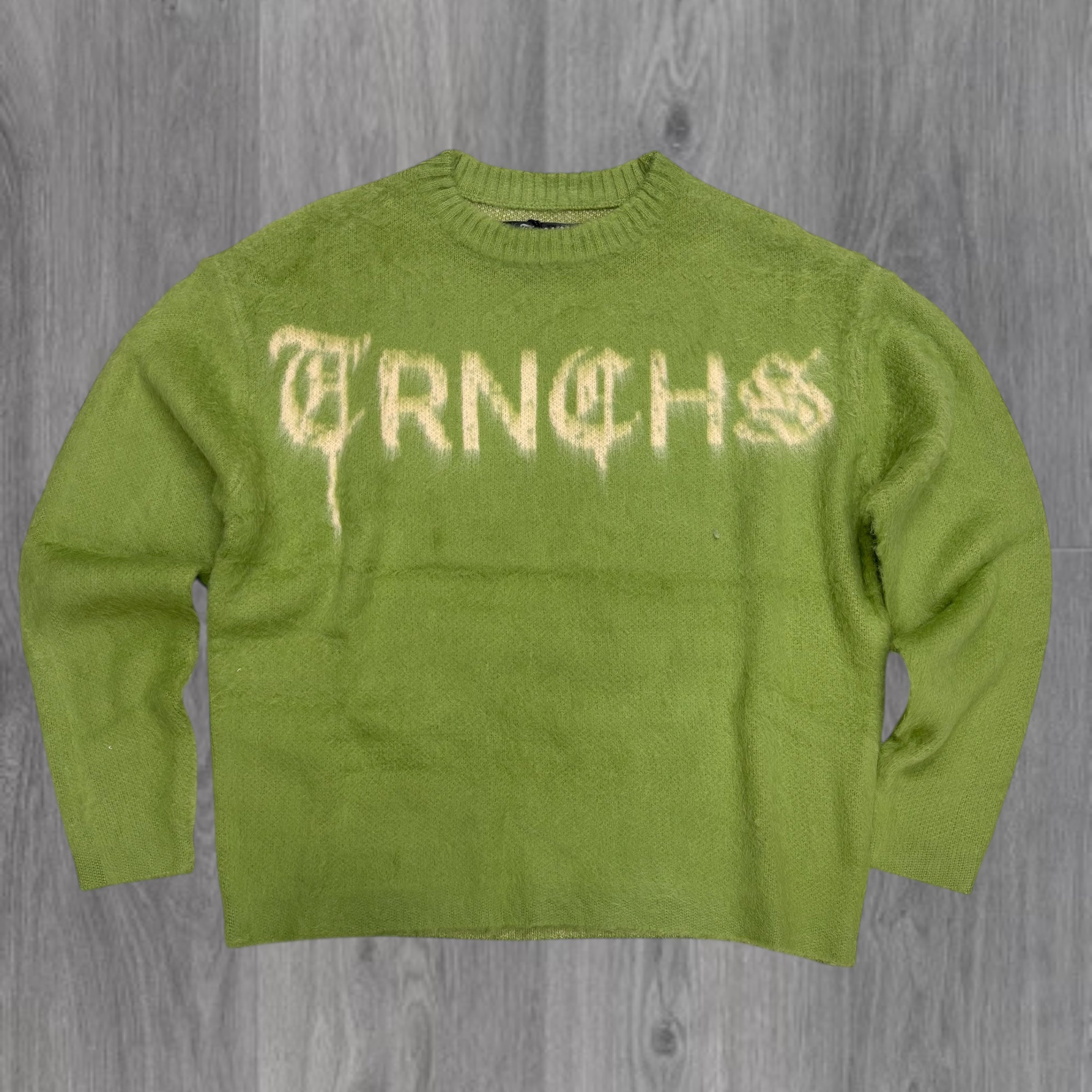 TRNCHS - MOHAIR Sweater - GREEN - 001
