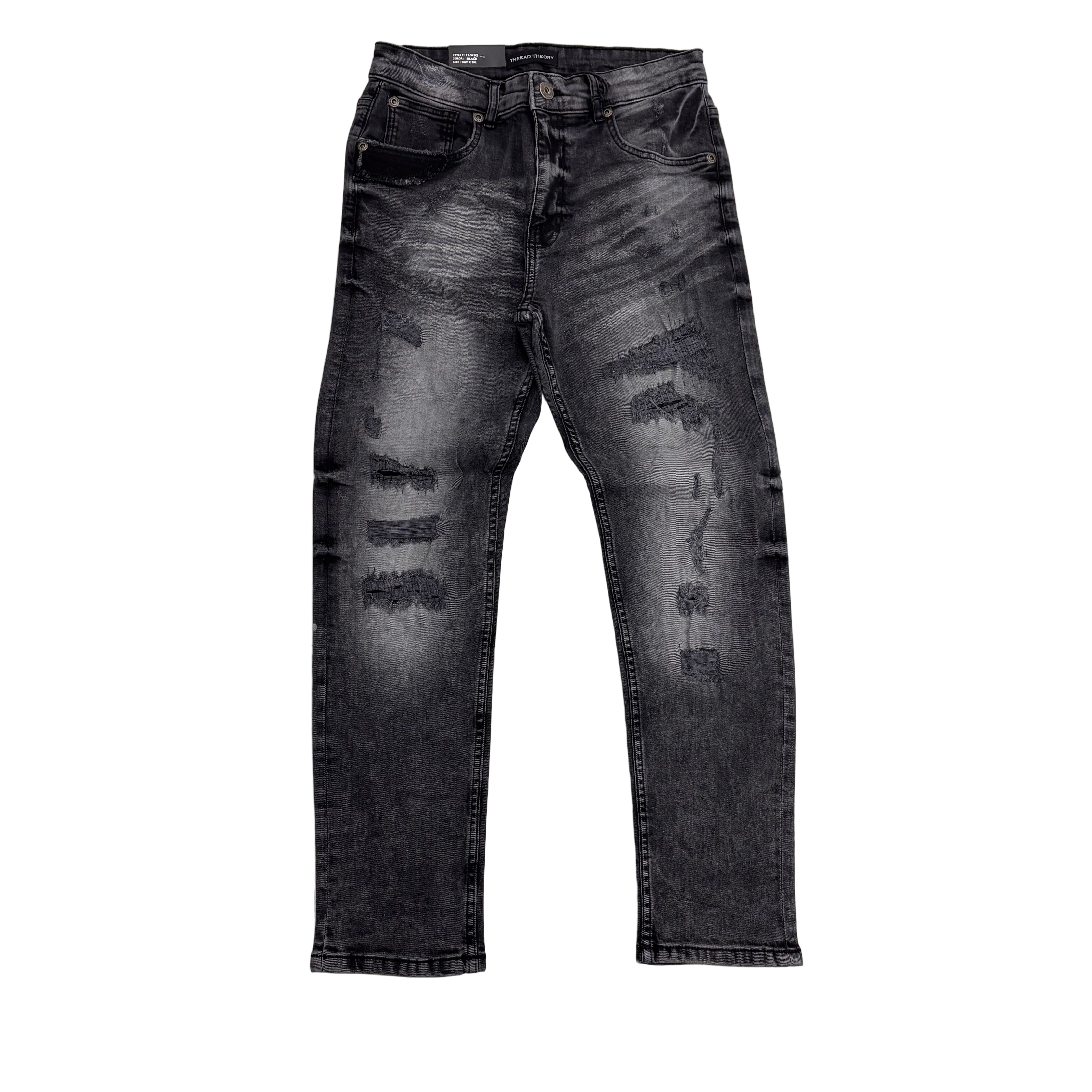 Threads Denim Jeans - Black - 50123