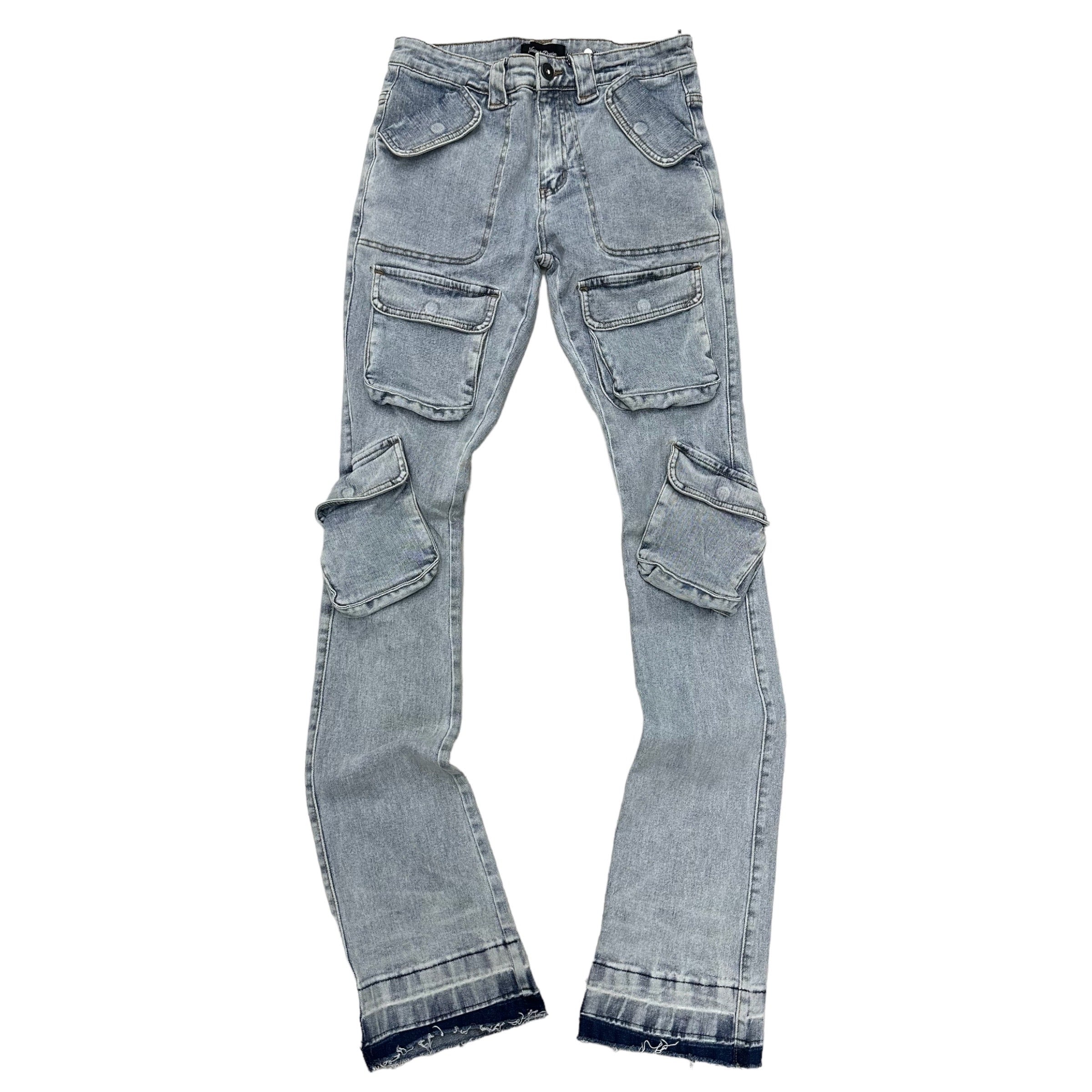 Vicious stacked cargo Denim Blue VC392
