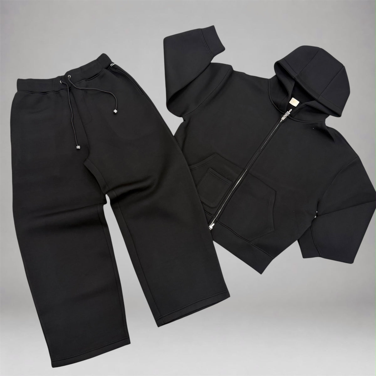 Neoprene Tailored Sweatsuit - Black 345 445