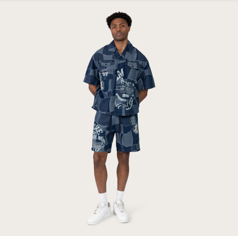 Rise - SET - Denim Short Set - Nautical.Blue - s497