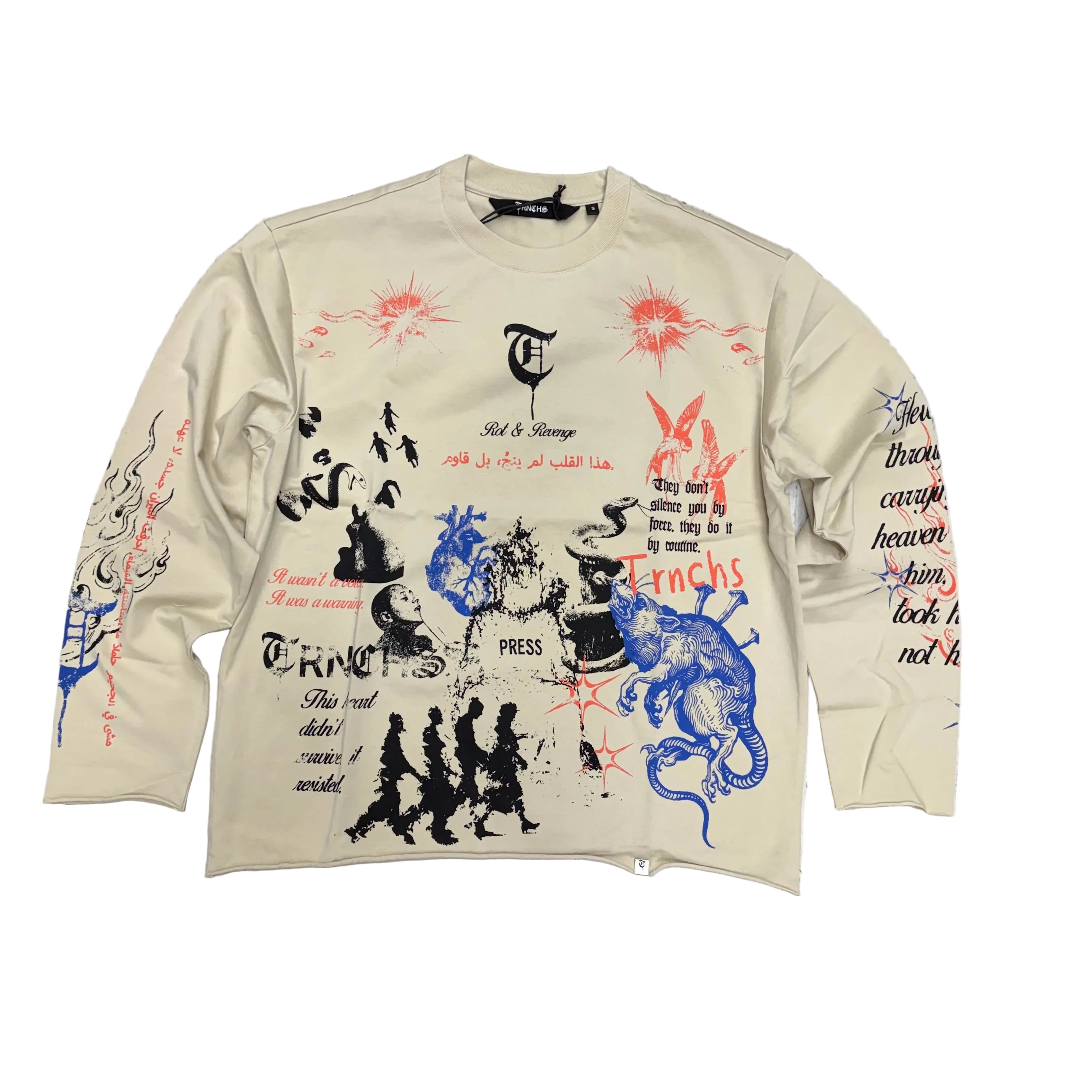 Trnchs - Field Notes - T Shirt - Pale Apricot - 17