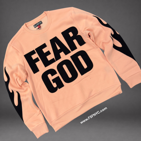 Pike - Faith Crew Sweatshirt - Pink “salmon” - 2616
