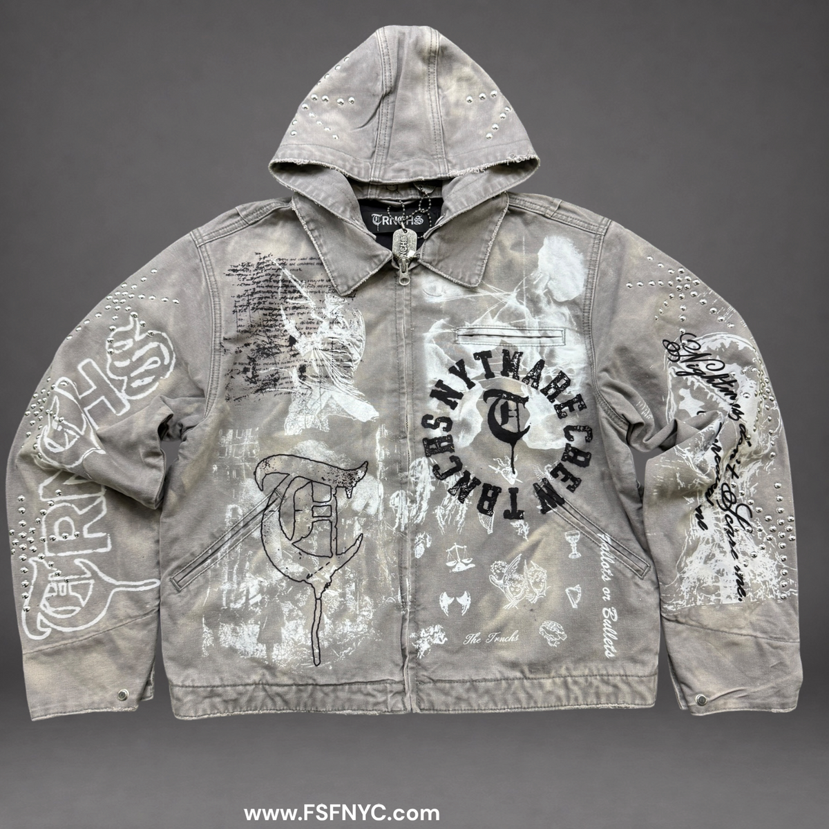 TRNCHS - Built By Blood Jacket - Grey