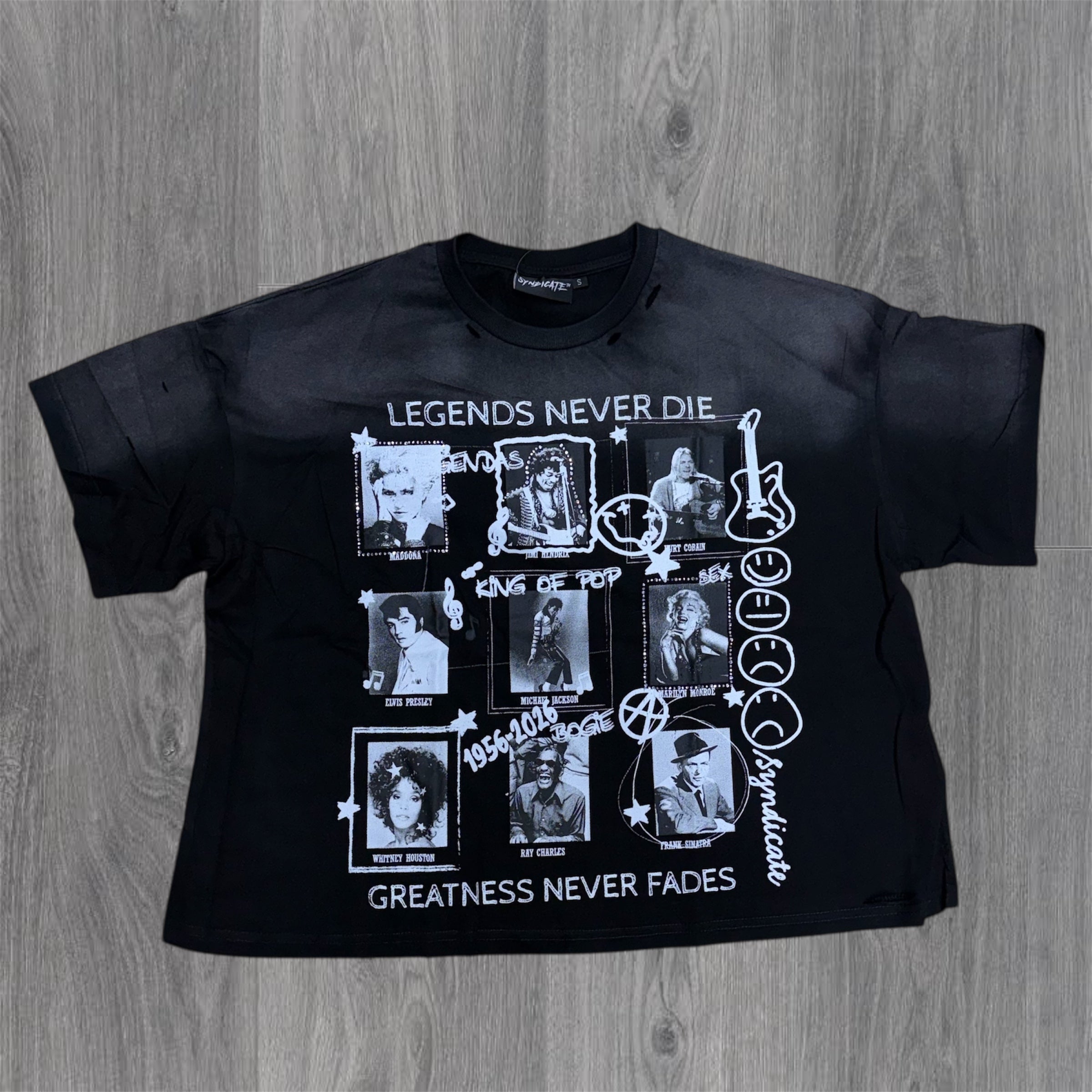 SYN - Legends Tee - Black Wash - TT1