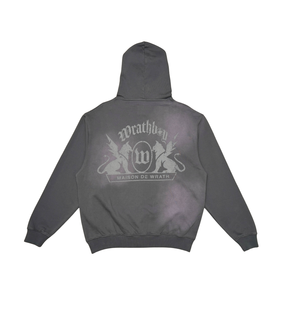 WRATHBOY - Maison Fade Zip Hoodie - DK.Grey - 099