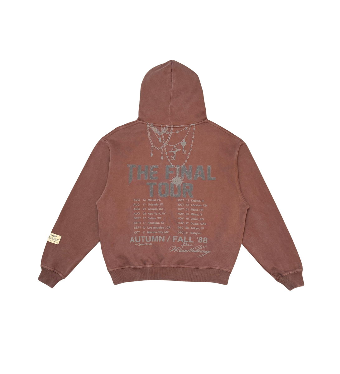 WRATHBOY - Babylon Hoodie - Brown - 053