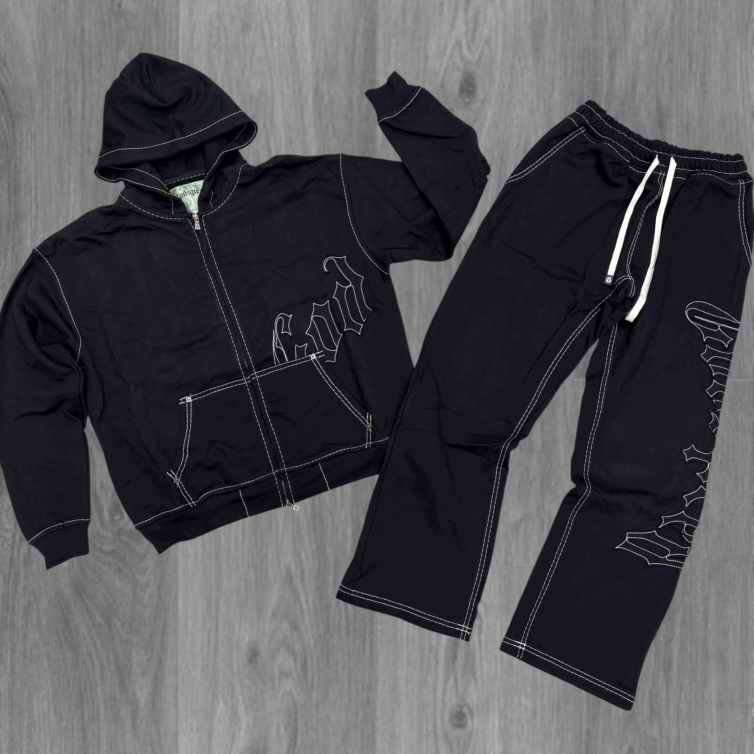 GODSPEED - Classic 2.0 Zip Sweat suit - BLK