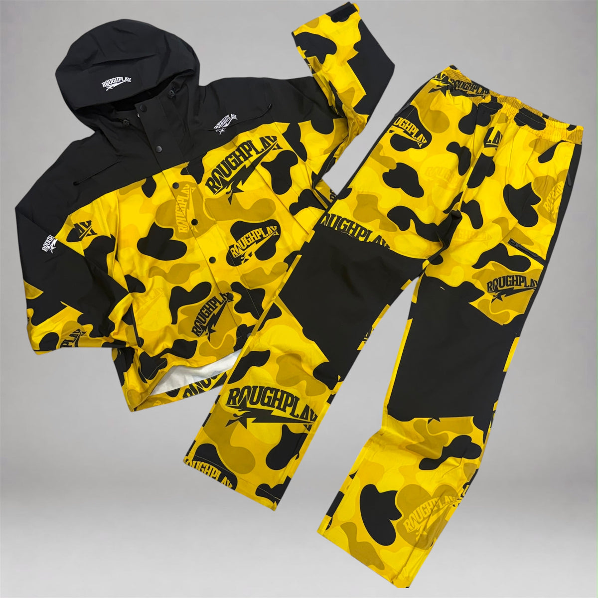 Rough Play - Water Resistance Camo TrackSuit - Yellow