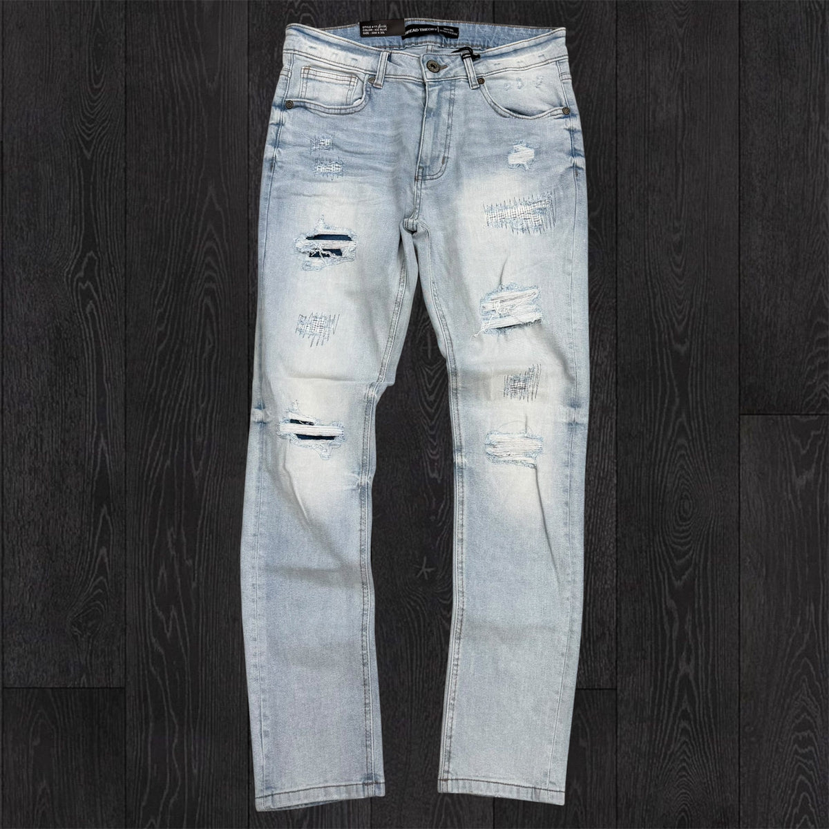 Thread - Slim Distress Denim - Ice Blue 50138