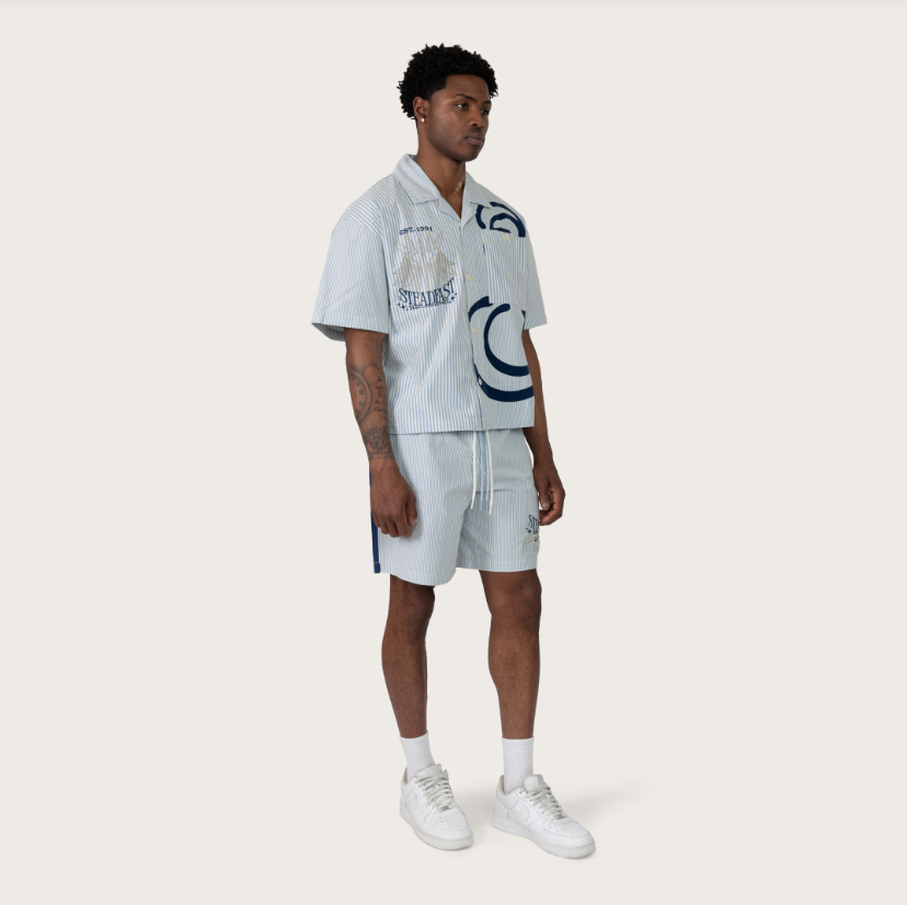 Rise - SET - Linen/Lounge Short set - sky Blue - s494