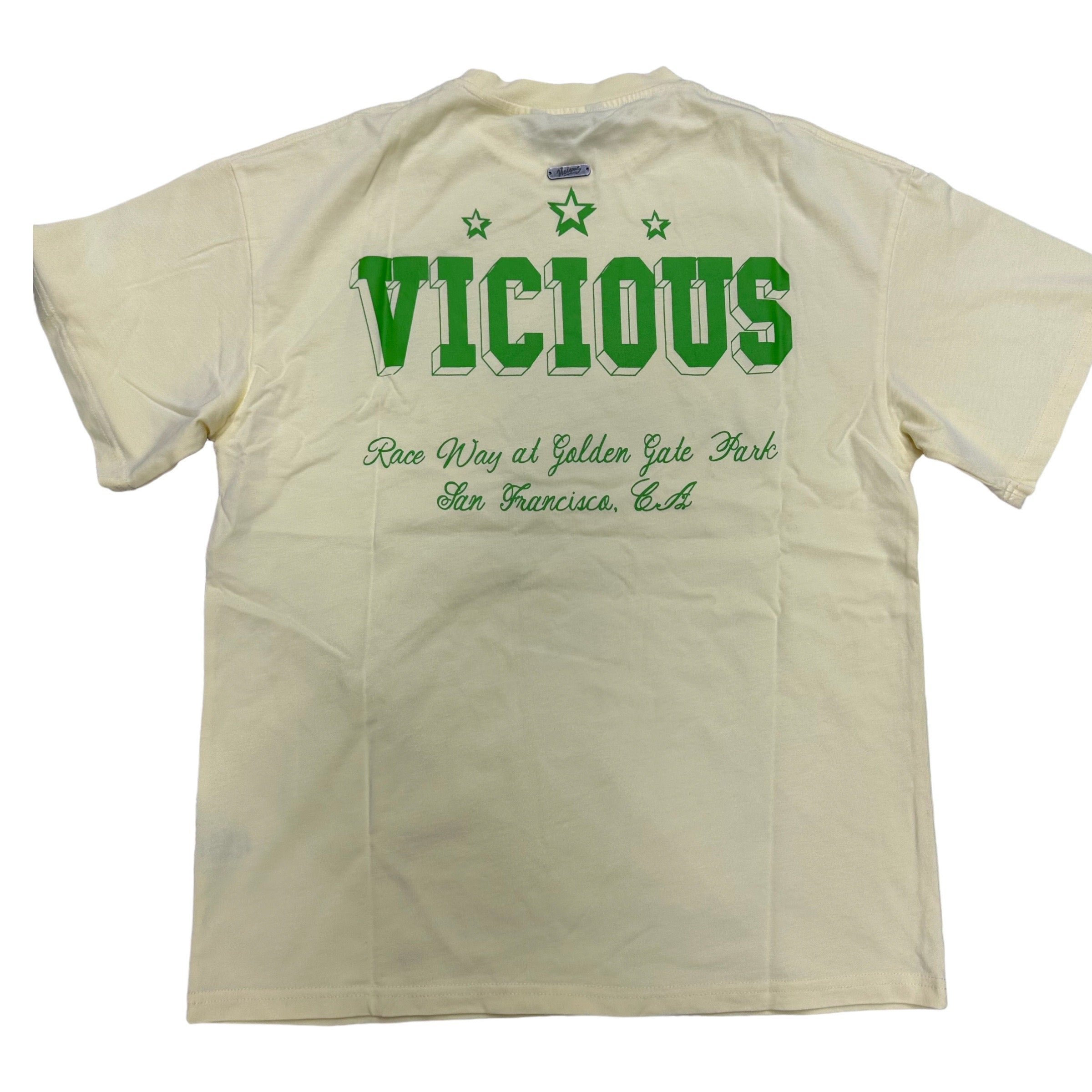Vicious Derby Distressed oversize T-shirt Butter  450