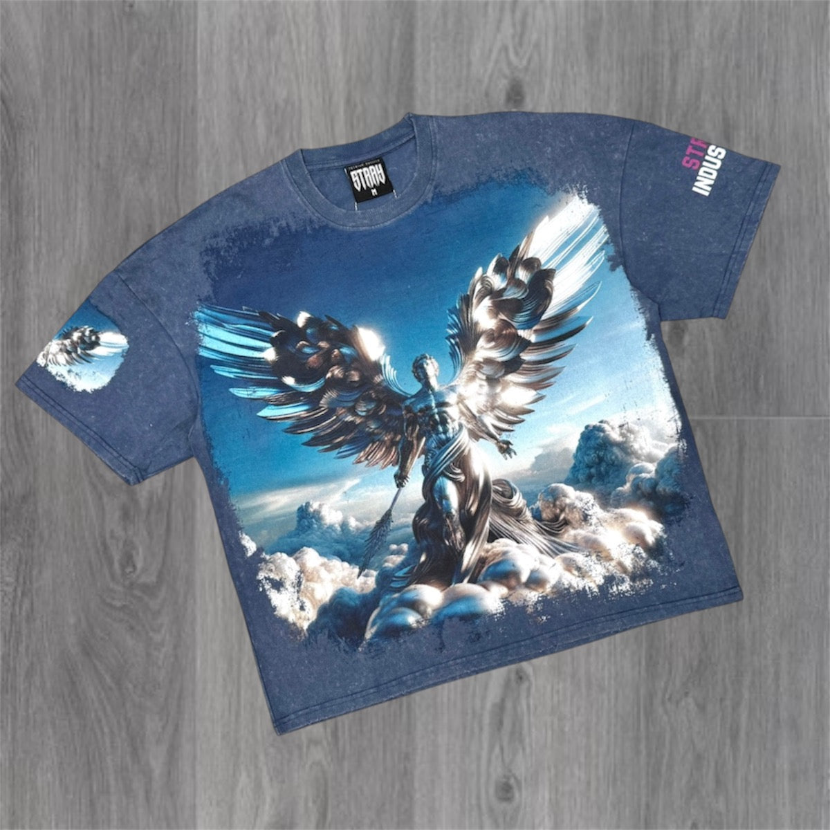 Stray - Flying Angel T-shirt - Navy 1717